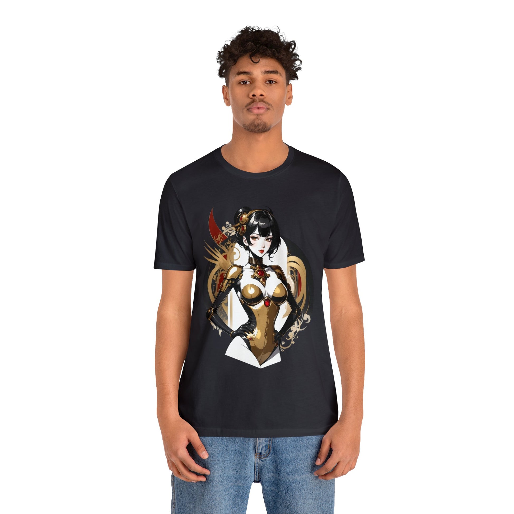 Kǎtōng Piàn - Mecha Girl Collection - Olivia - Unisex Jersey Short Sleeve Tee Printify