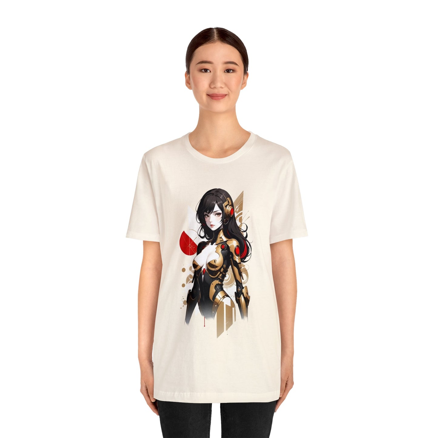 Kǎtōng Piàn - Mecha Girl Collection - Hannah - Unisex Jersey Short Sleeve Tee Printify