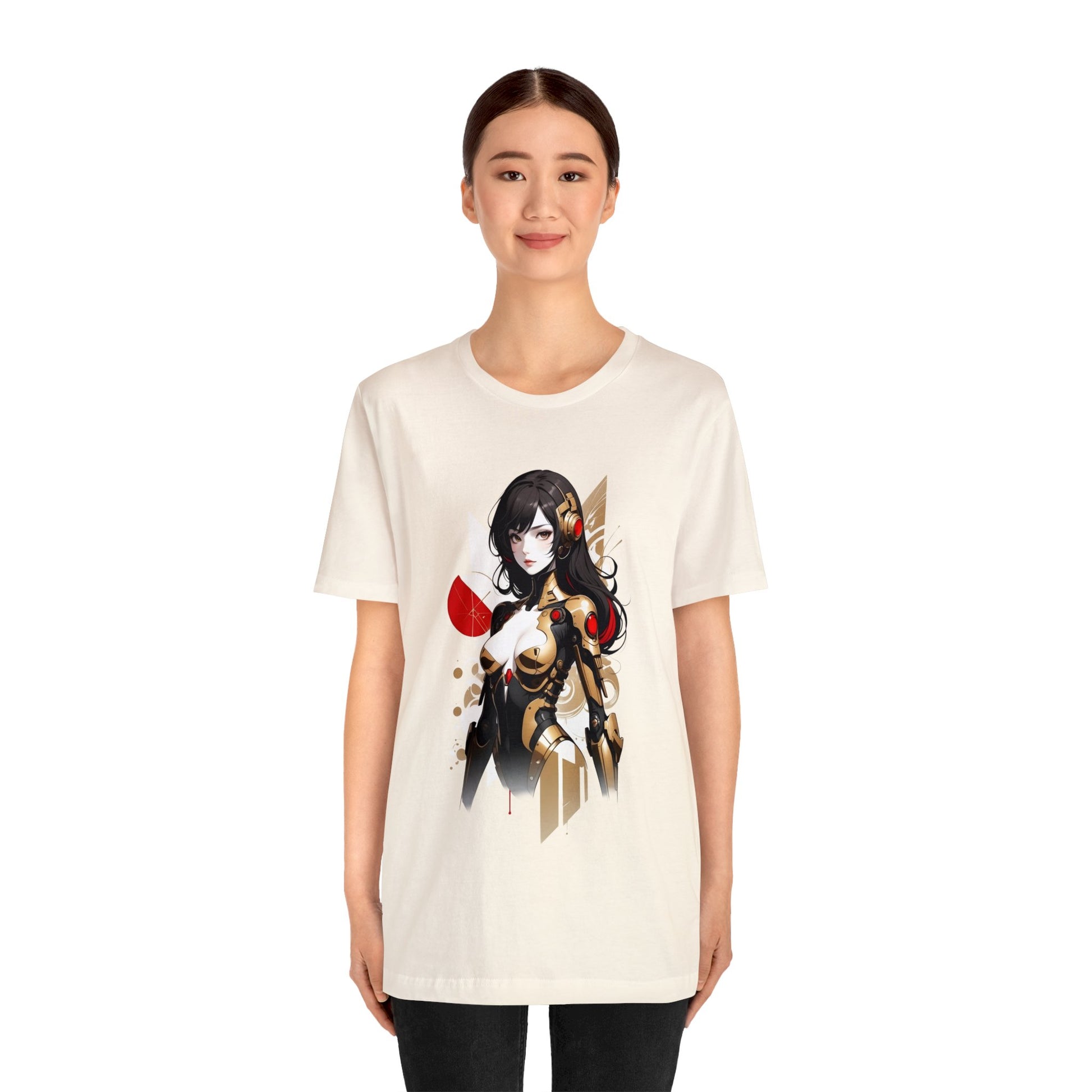 Kǎtōng Piàn - Mecha Girl Collection - Hannah - Unisex Jersey Short Sleeve Tee Printify