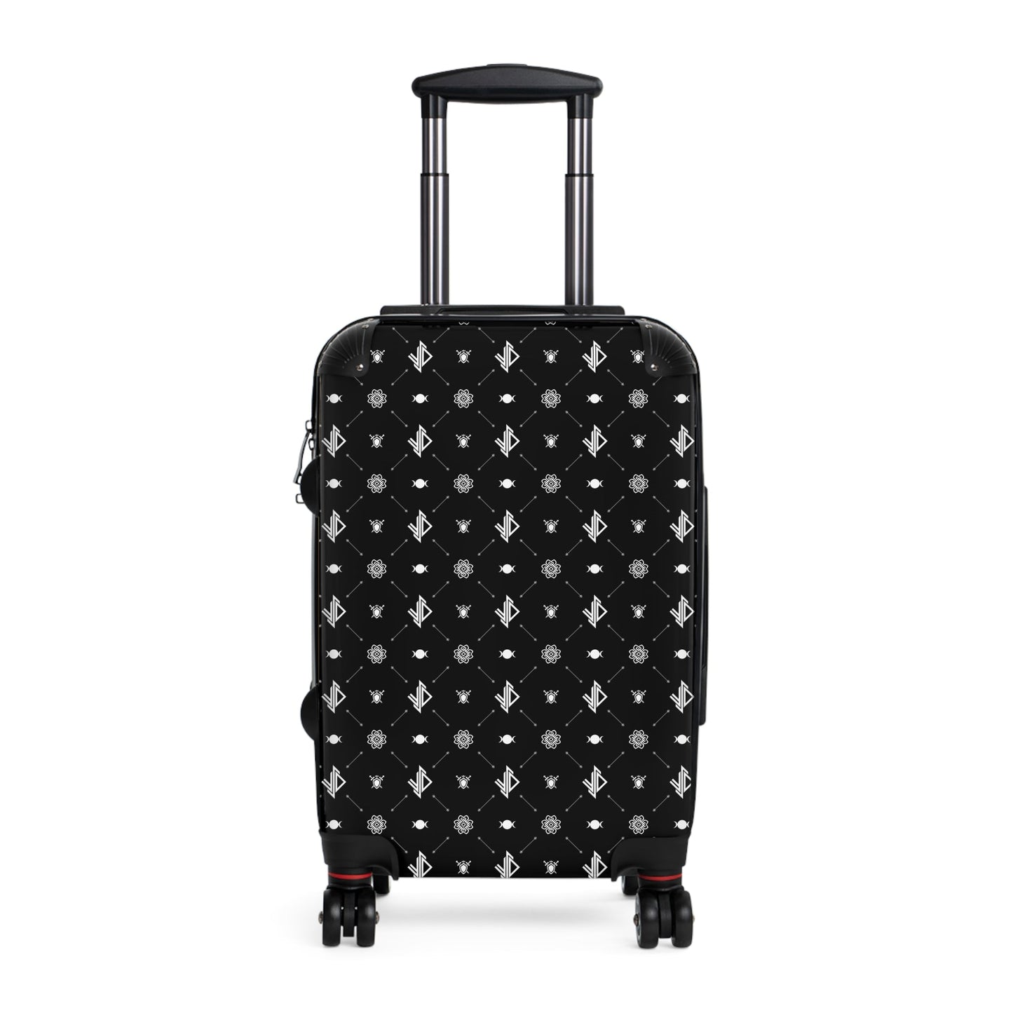 Stylish Triple Moon Travel Suitcase with Modern Pattern Printify