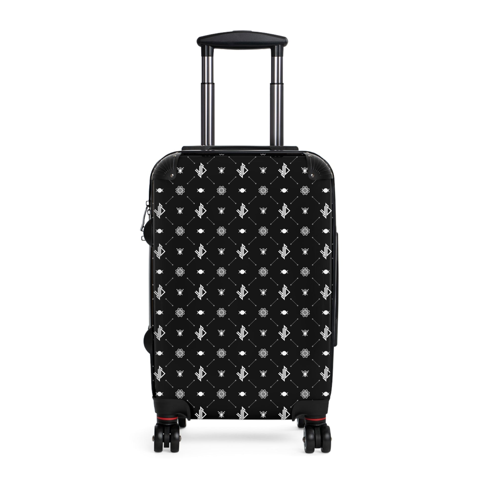 Stylish Triple Moon Travel Suitcase with Modern Pattern Printify