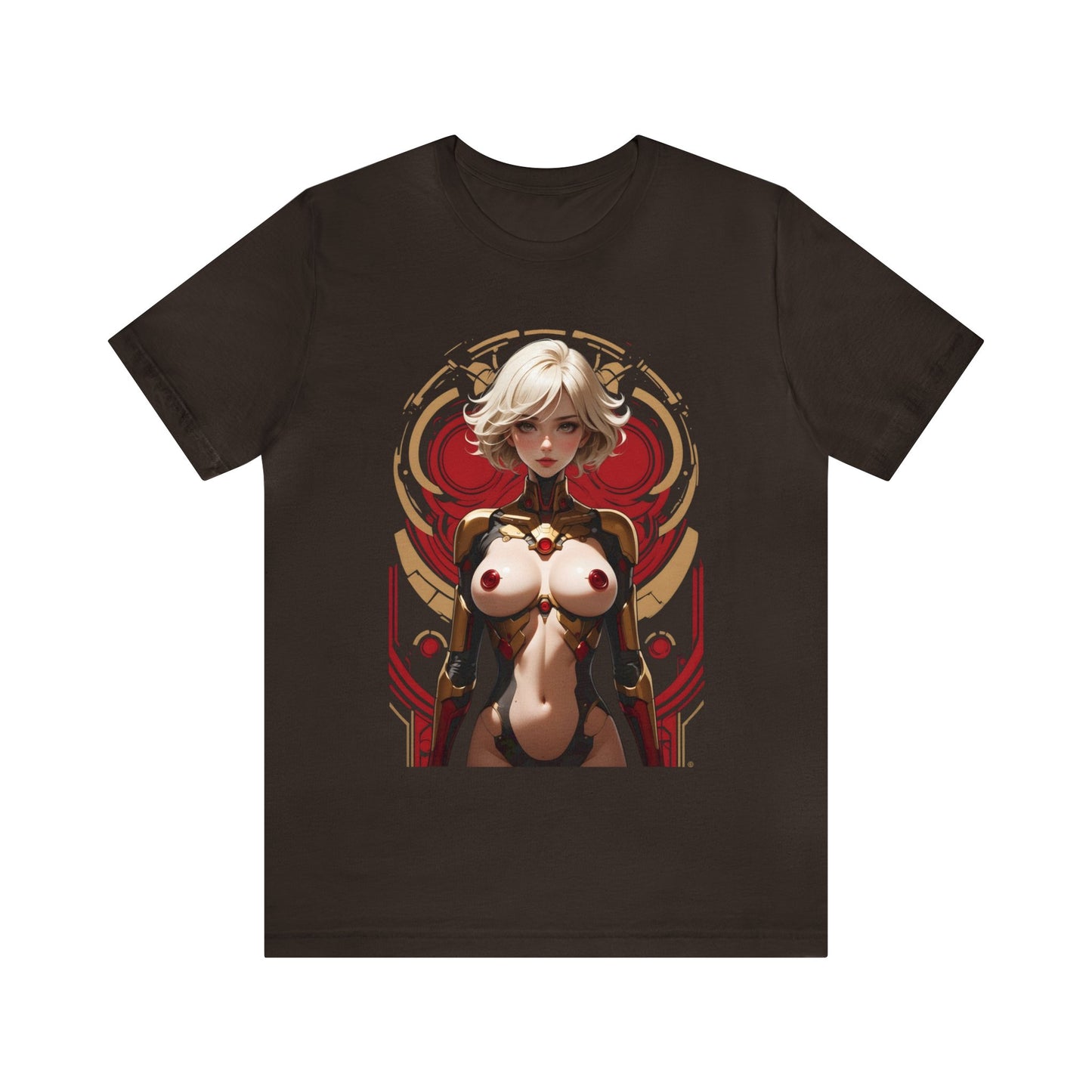 Kǎtōng Piàn - Mecha Girl Collection - Chloe - Unisex Jersey Short Sleeve Tee Printify