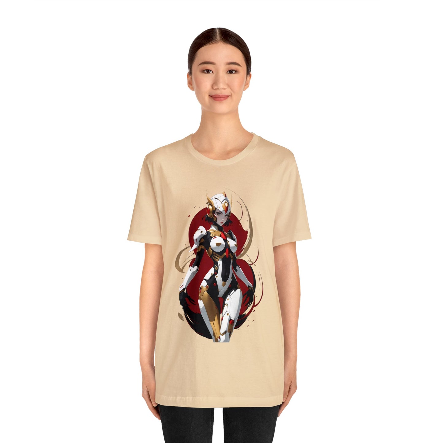 Kǎtōng Piàn - Mecha Girl Collection - Charlotte - Unisex Jersey Short Sleeve Tee Printify