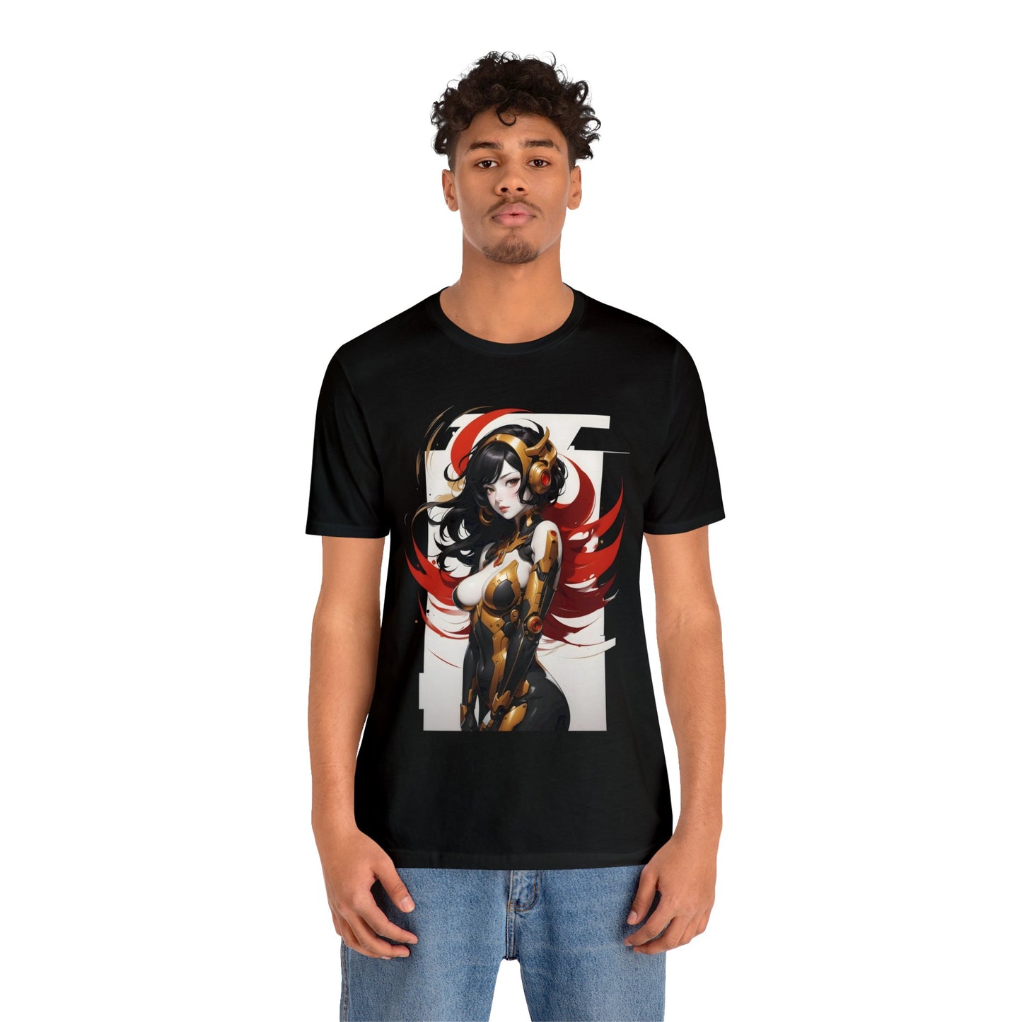 Kǎtōng Piàn - Mecha Girl Collection - Valentina - Unisex Jersey Short Sleeve Tee Printify