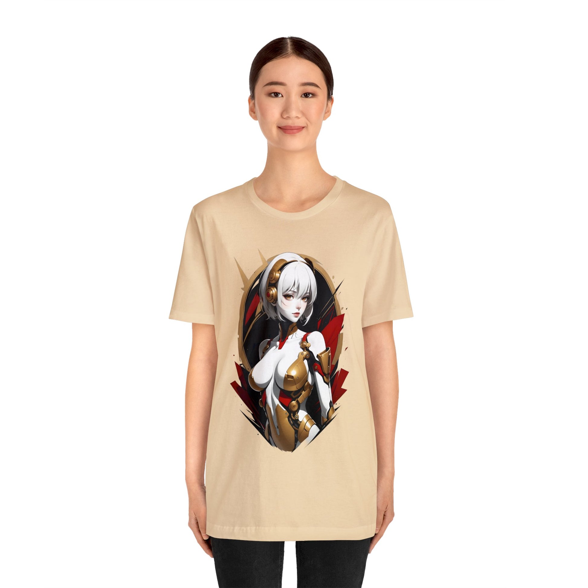 Kǎtōng Piàn - Mecha Girl Collection - Iris - Unisex Jersey Short Sleeve Tee Printify