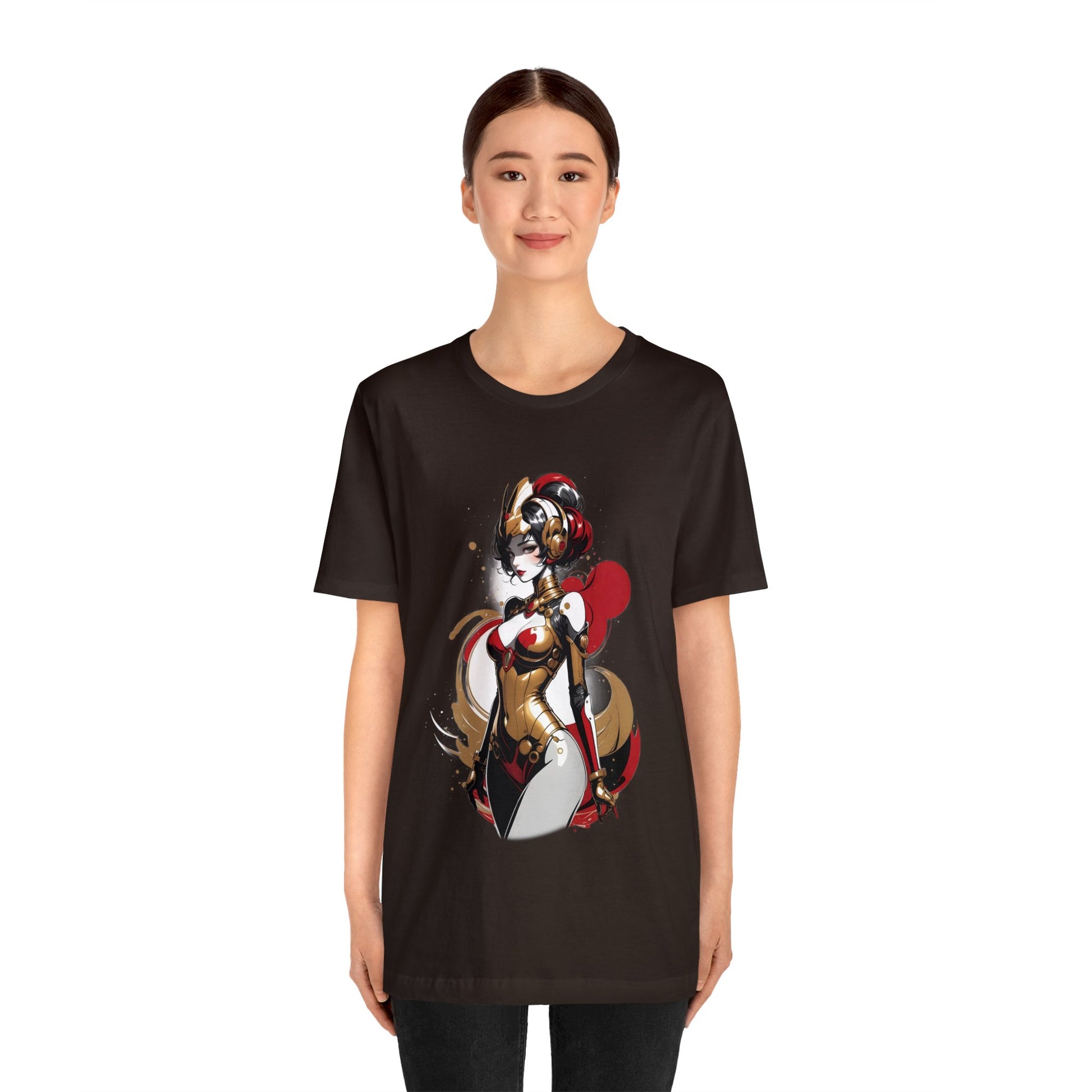 Kǎtōng Piàn - Mecha Girl Collection - Grace - Unisex Jersey Short Sleeve Tee Printify