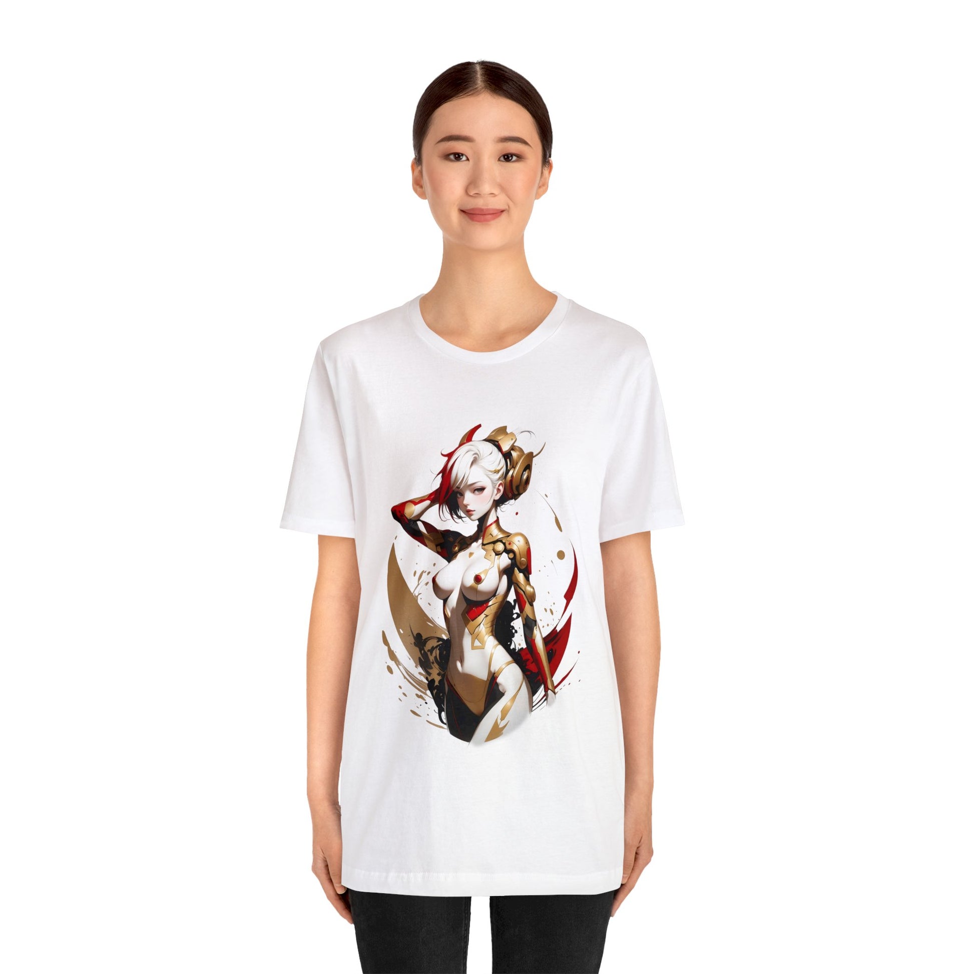 Kǎtōng Piàn - Mecha Girl Collection - Ruby - Unisex Jersey Short Sleeve Tee Printify