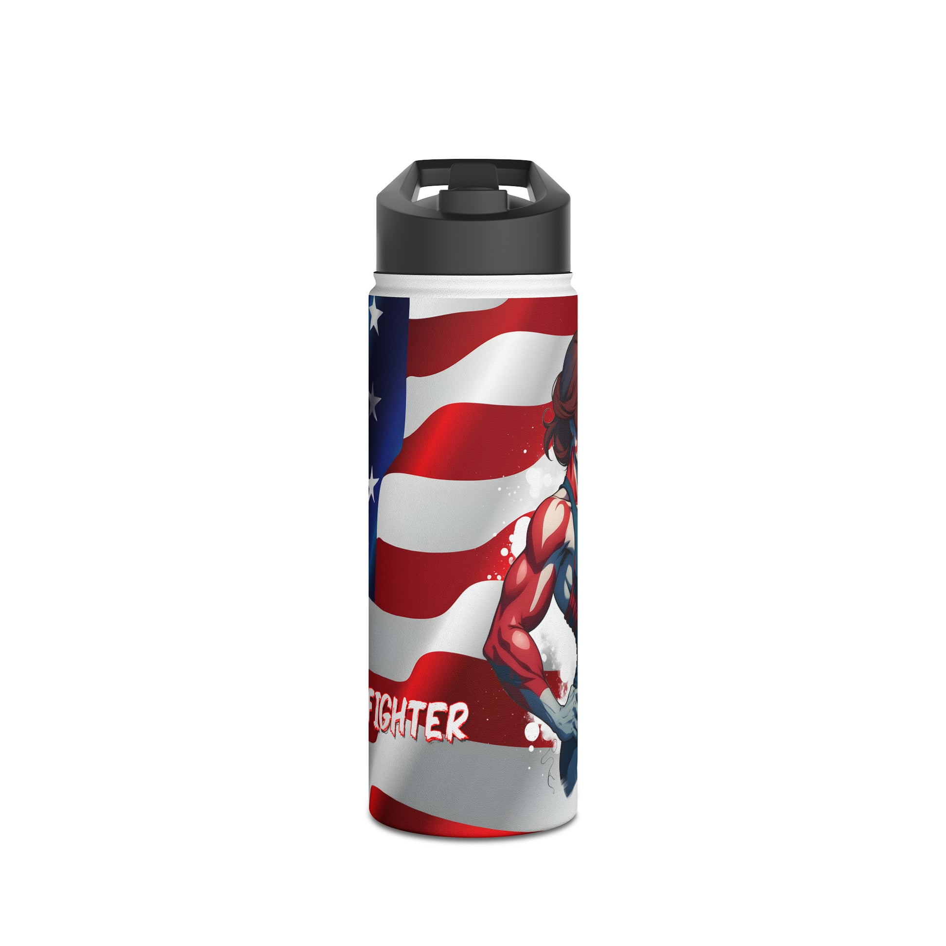 Kǎtōng Piàn - Prized Fighter Collection - America - 004 - Stainless Steel Water Bottle, Standard Lid - Verdine Daniels