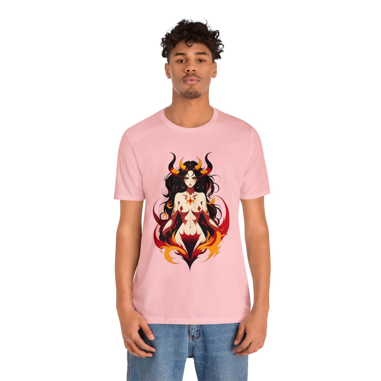 Kǎtōng Piàn - Devil Woman Collection - Ember - Unisex Jersey Short Sleeve Tee Printify