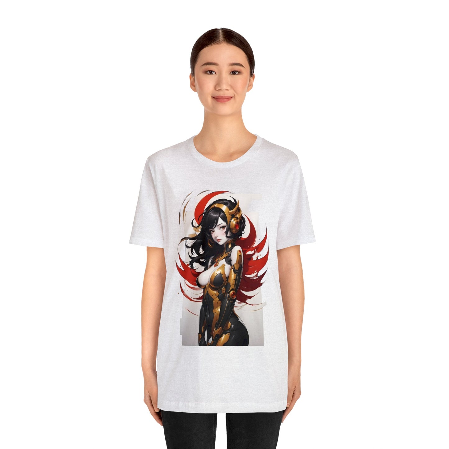 Kǎtōng Piàn - Mecha Girl Collection - Valentina - Unisex Jersey Short Sleeve Tee Printify