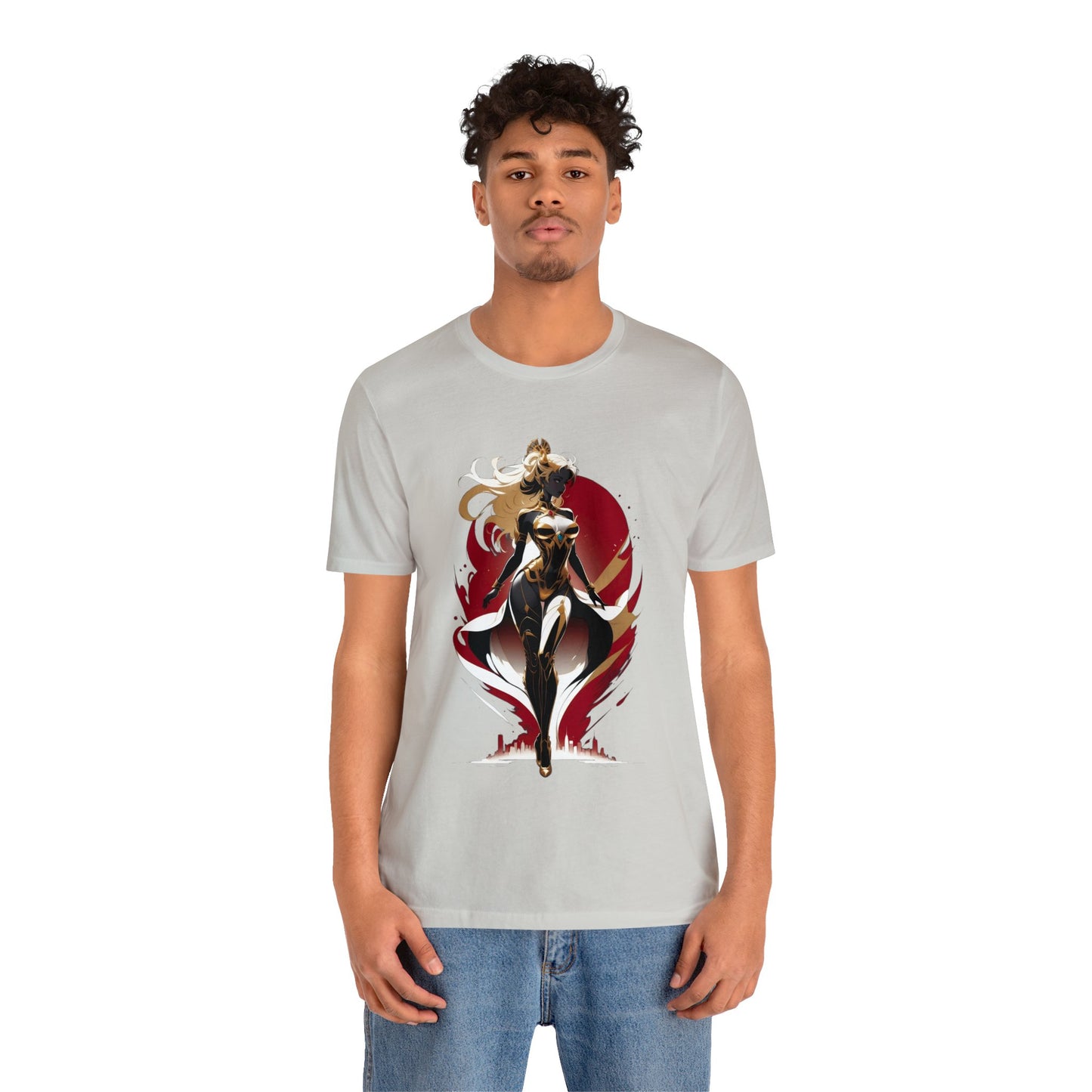 Kǎtōng Piàn - Mecha Girl Collection - Lucy - Unisex Jersey Short Sleeve Tee Printify