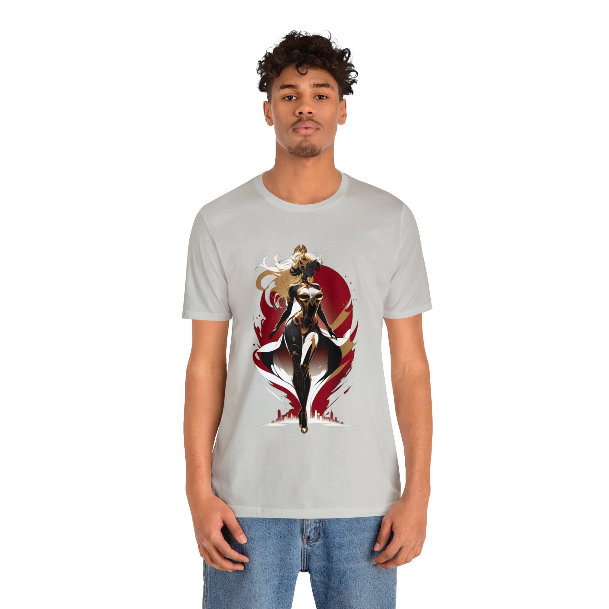 Kǎtōng Piàn - Mecha Girl Collection - Lucy - Unisex Jersey Short Sleeve Tee Printify