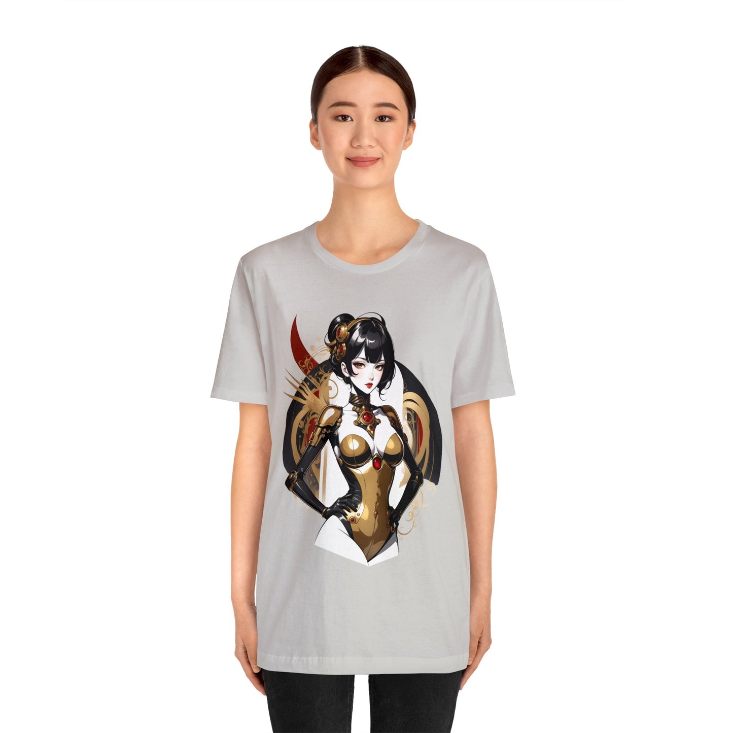 Kǎtōng Piàn - Mecha Girl Collection - Olivia - Unisex Jersey Short Sleeve Tee Printify