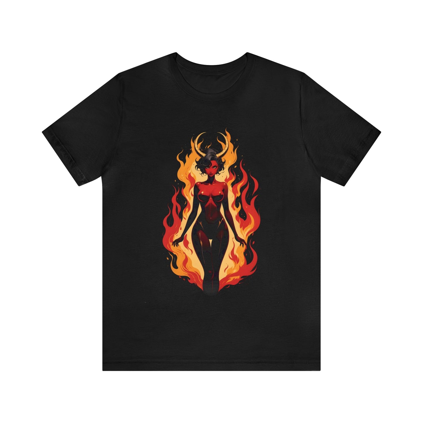 Kǎtōng Piàn - Devil Woman Collection - Drusilla - Unisex Jersey Short Sleeve Tee Printify