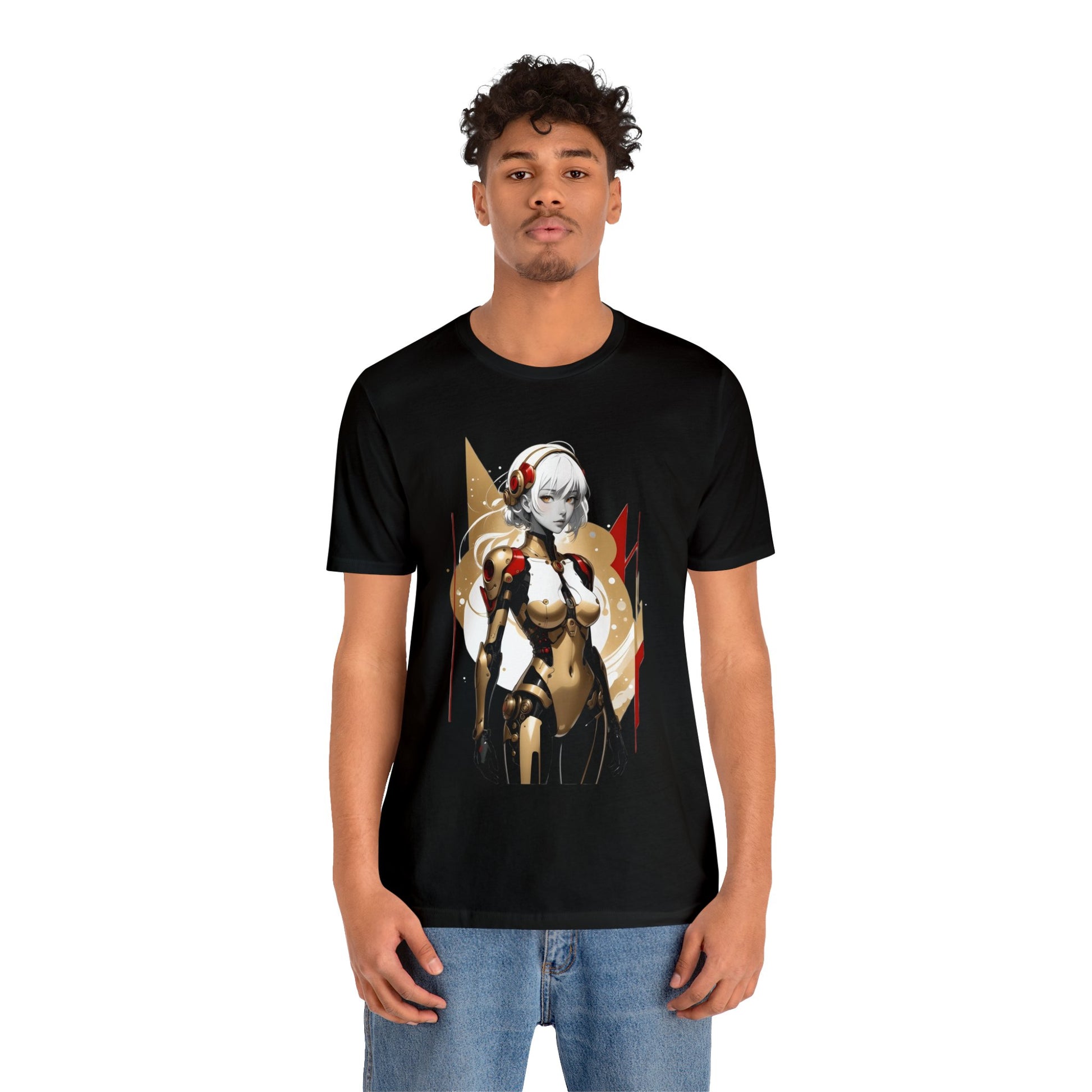 Kǎtōng Piàn - Mecha Girl Collection - Ella - Unisex Jersey Short Sleeve Tee Printify