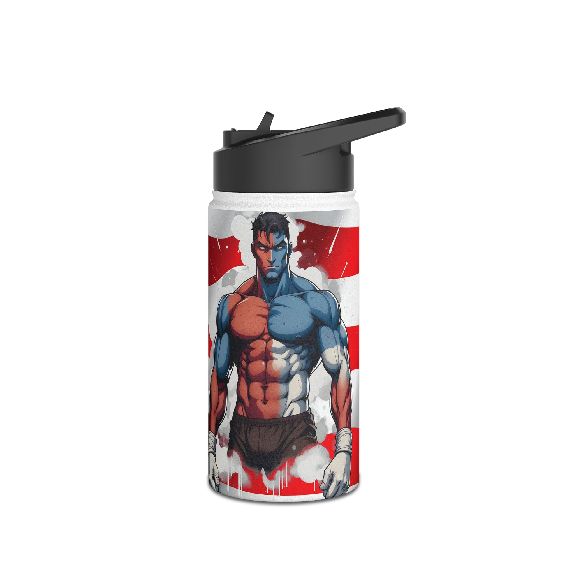 Kǎtōng Piàn - Prized Fighter Collection - America - 001 - Stainless Steel Water Bottle, Standard Lid - Verdine Daniels