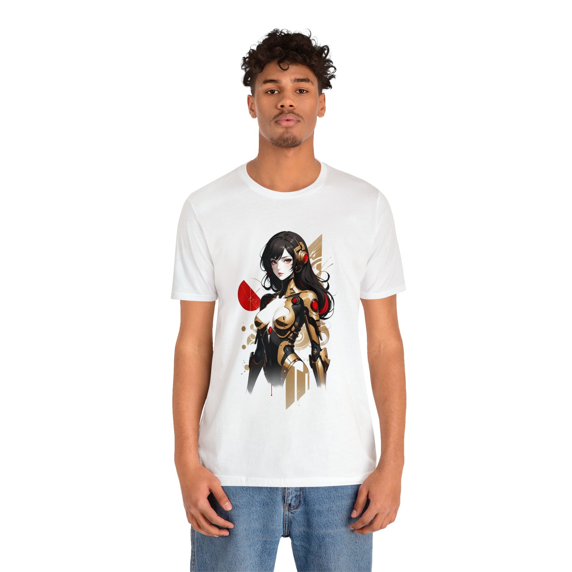 Kǎtōng Piàn - Mecha Girl Collection - Hannah - Unisex Jersey Short Sleeve Tee Printify