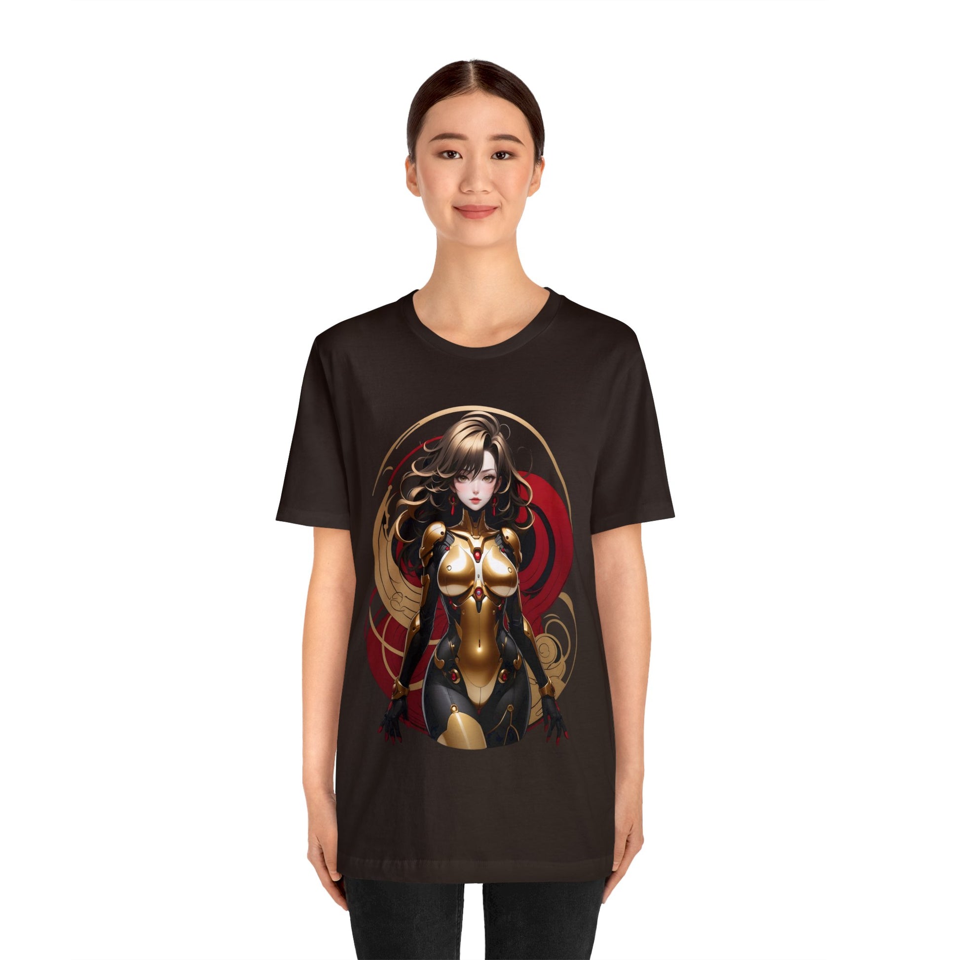 Kǎtōng Piàn - Mecha Girl Collection - Ava - Unisex Jersey Short Sleeve Tee Printify