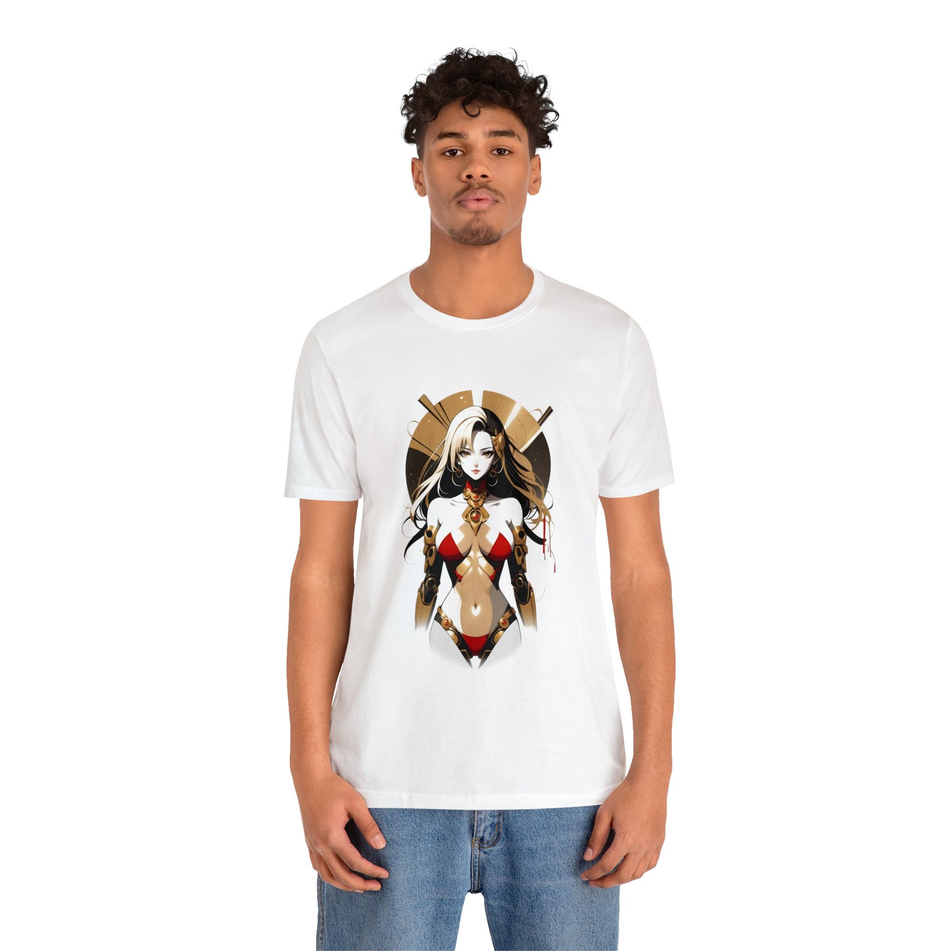 Kǎtōng Piàn - Mecha Girl Collection - Eleanor - Unisex Jersey Short Sleeve Tee Printify
