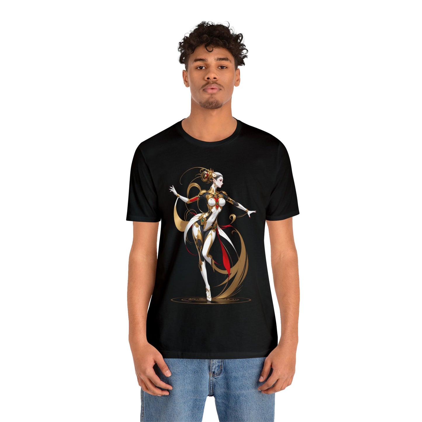 Kǎtōng Piàn - Mecha Girl Collection - Harper - Unisex Jersey Short Sleeve Tee Printify