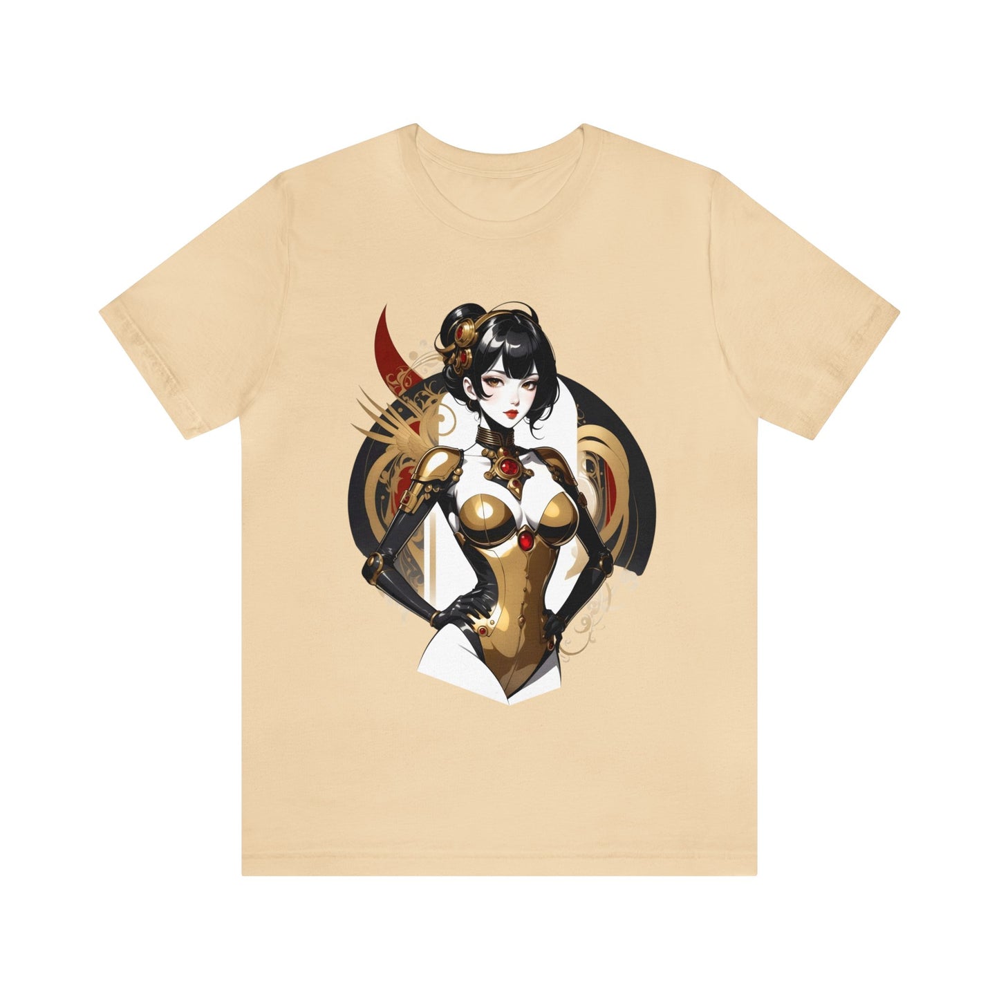 Kǎtōng Piàn - Mecha Girl Collection - Olivia - Unisex Jersey Short Sleeve Tee Printify