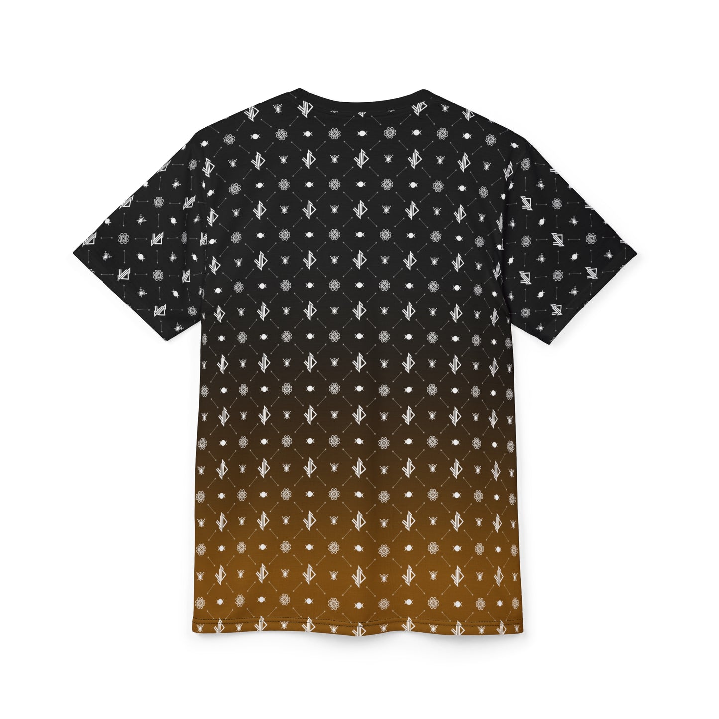 Stylish Unisex Cut & Sew Tee with Gradient Pattern - Perfect for Casual Outings & Everyday Wear