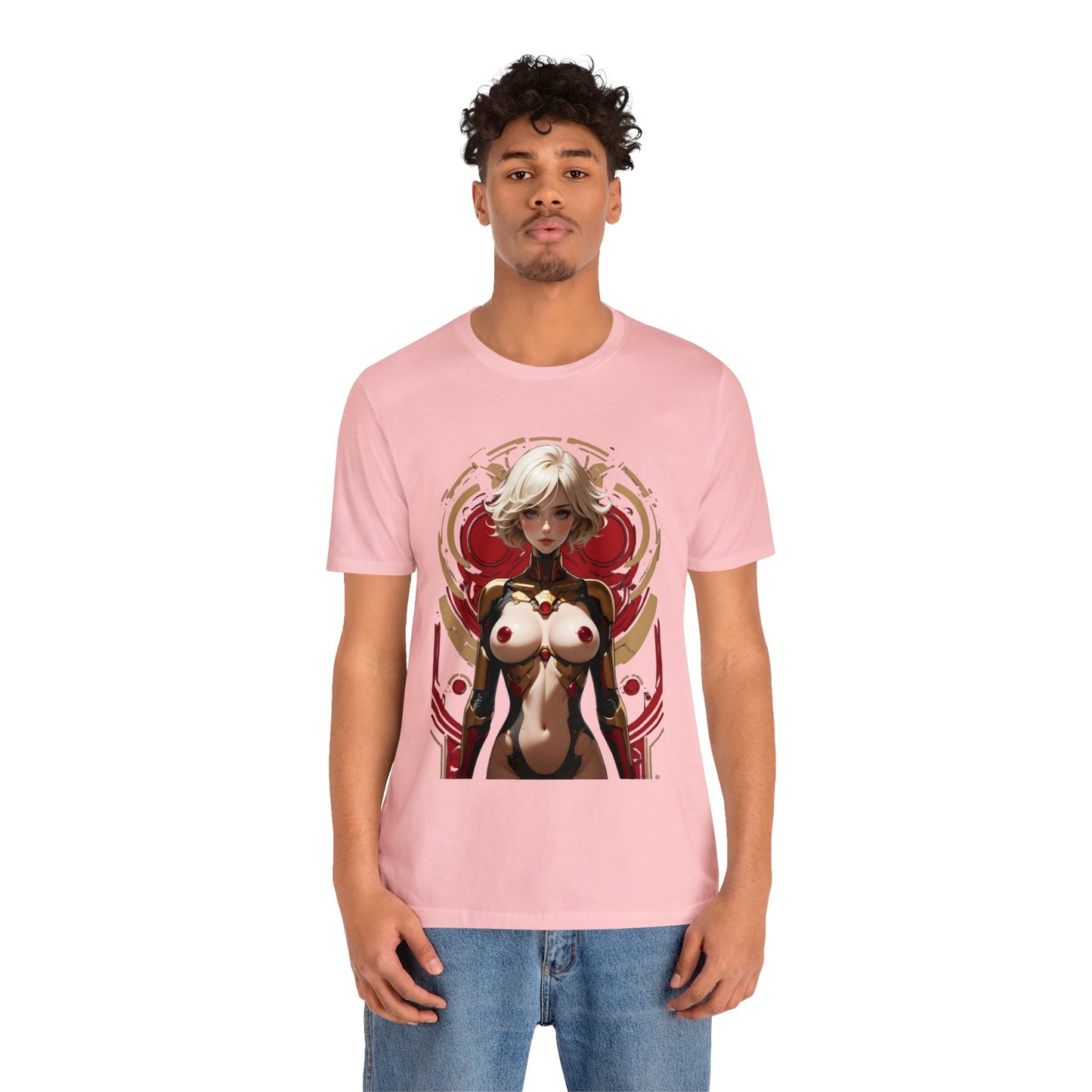 Kǎtōng Piàn - Mecha Girl Collection - Chloe - Unisex Jersey Short Sleeve Tee Printify