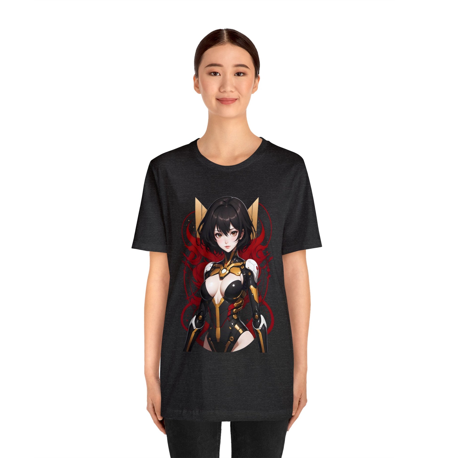 Kǎtōng Piàn - Mecha Girl Collection - Abigail - Unisex Jersey Short Sleeve Tee Printify