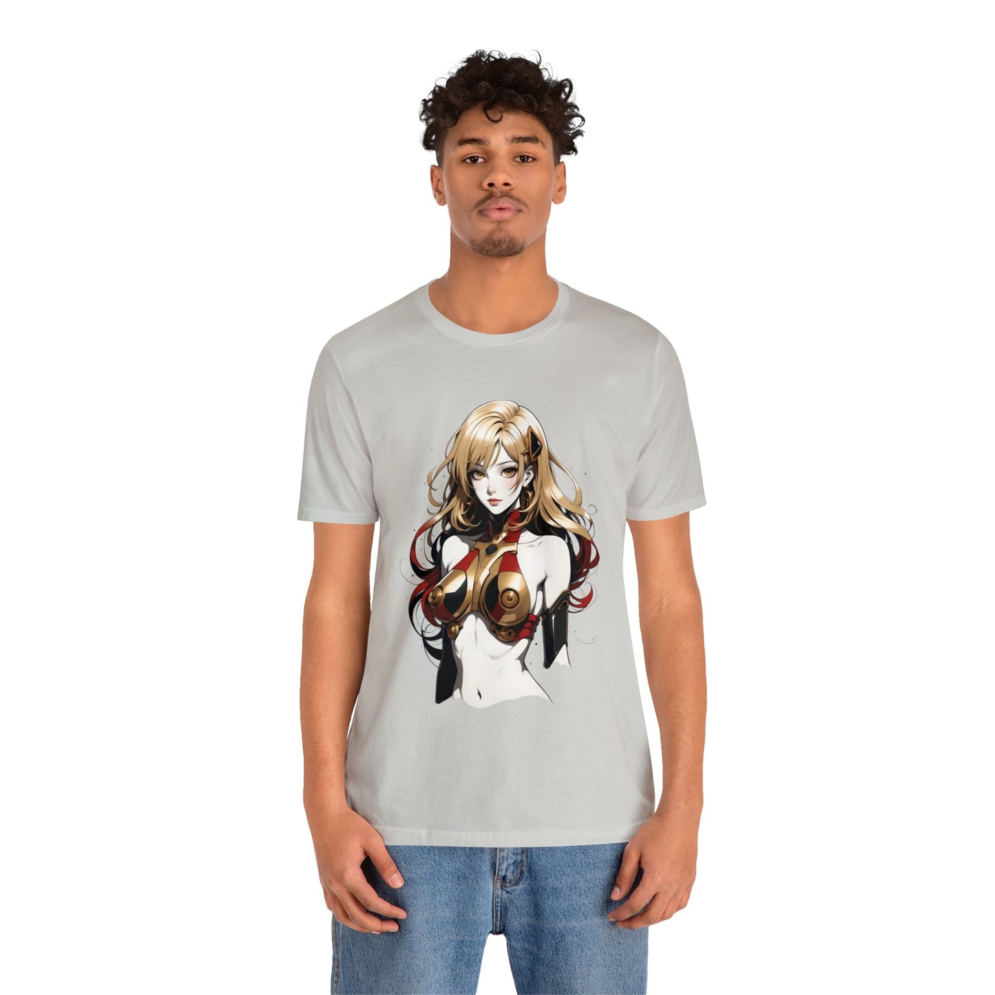 Kǎtōng Piàn - Mecha Girl Collection - Evelyn - Unisex Jersey Short Sleeve Tee Printify
