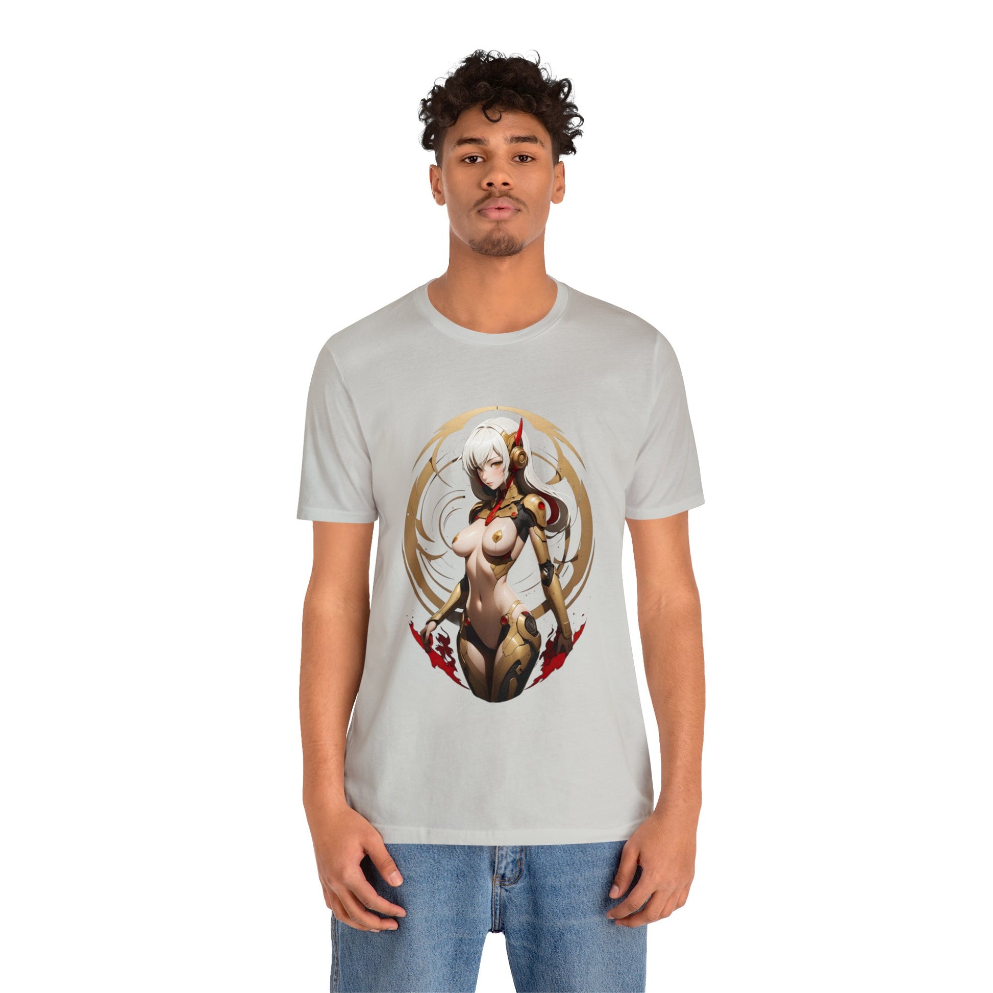 Kǎtōng Piàn - Mecha Girl Collection - Delilah - Unisex Jersey Short Sleeve Tee Printify