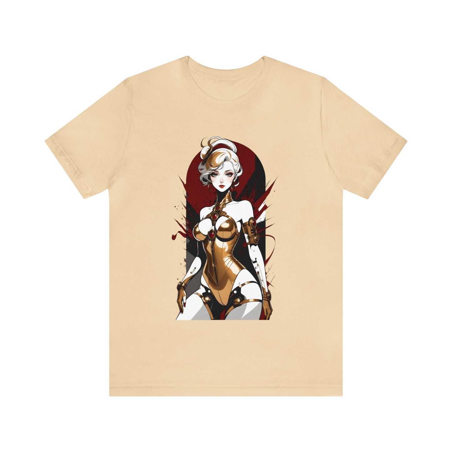 Kǎtōng Piàn - Mecha Girl Collection - Violet - Unisex Jersey Short Sleeve Tee Printify