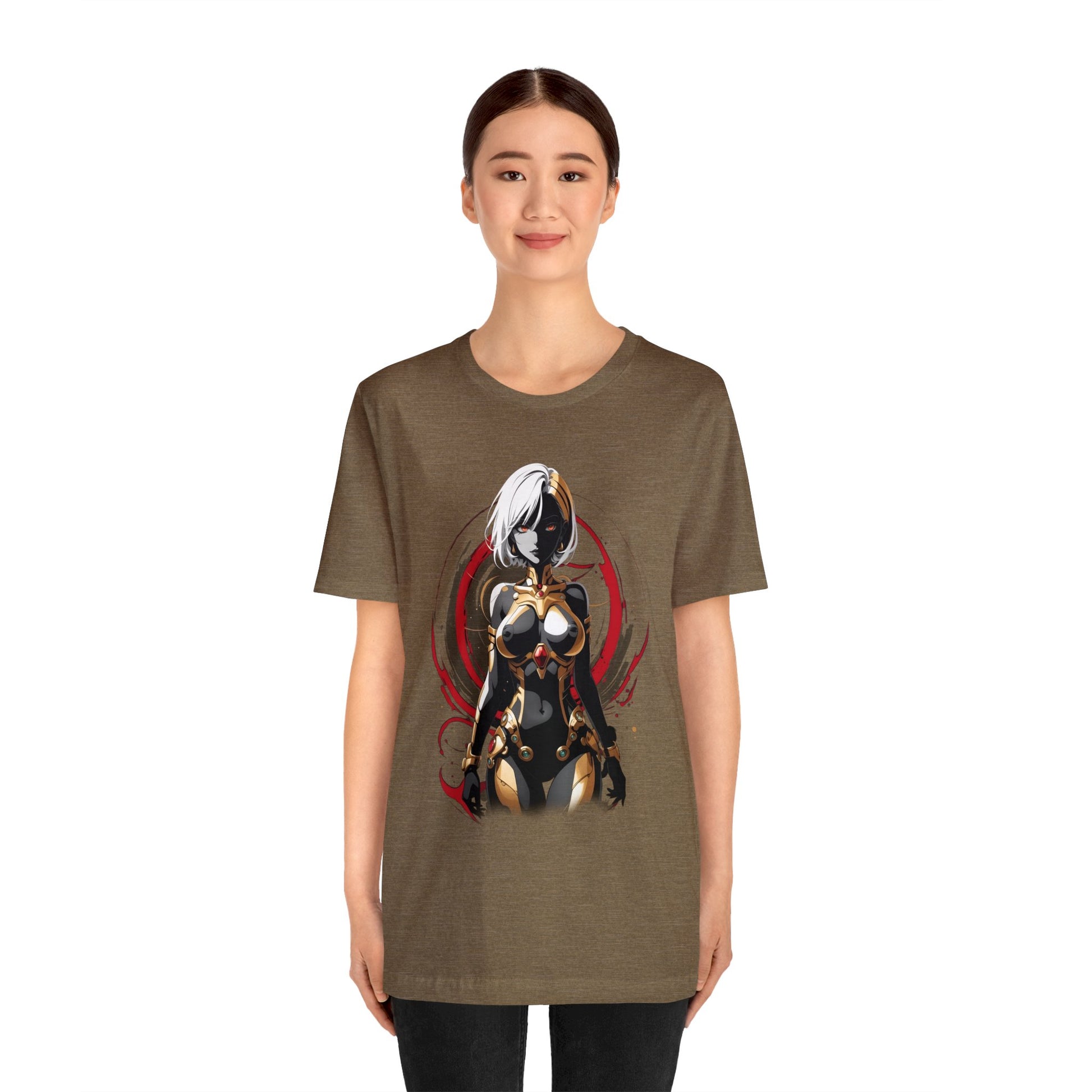 Kǎtōng Piàn - Mecha Girl Collection - Layla - Unisex Jersey Short Sleeve Tee Printify