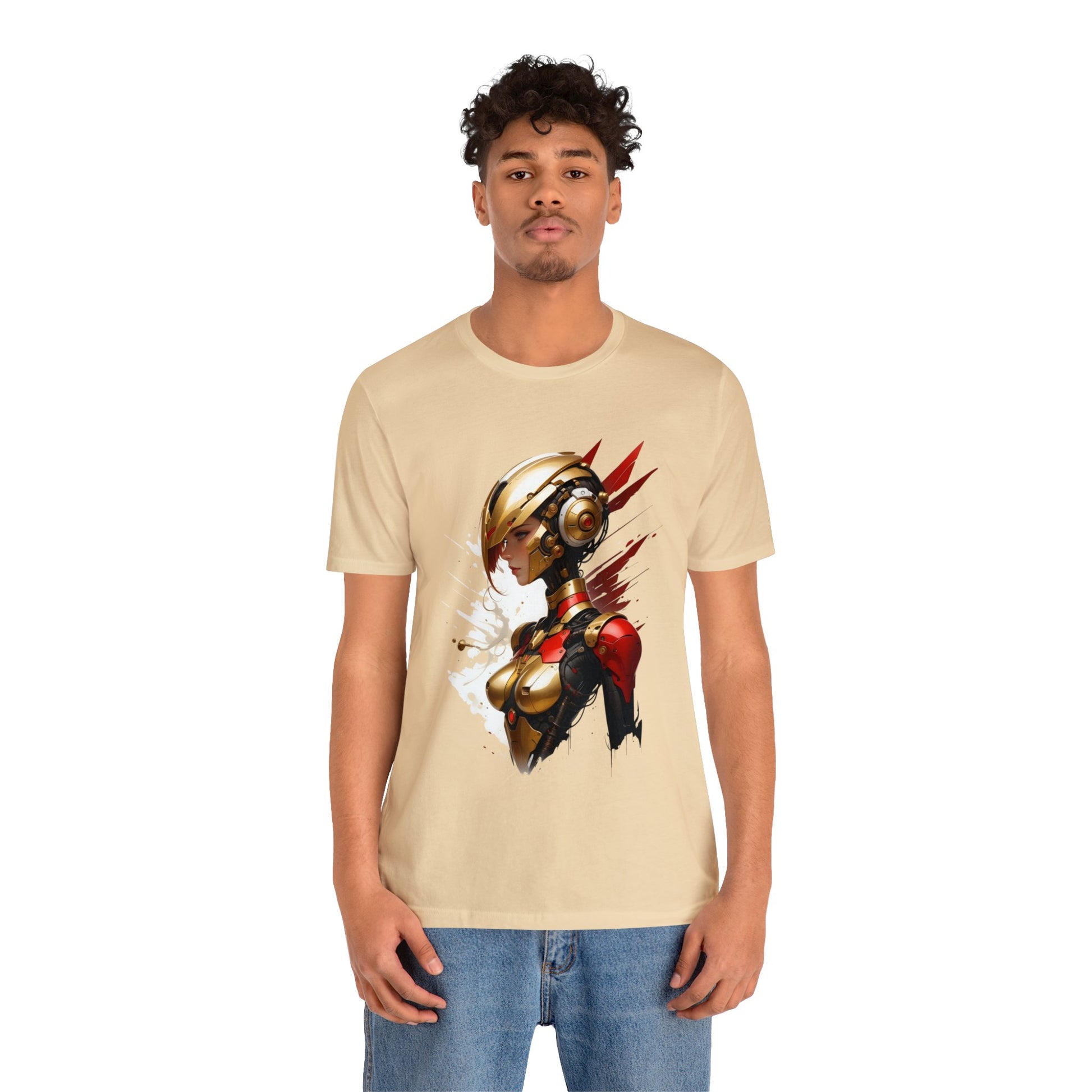 Kǎtōng Piàn - Mecha Girl Collection - Isabella - Unisex Jersey Short Sleeve Tee Printify
