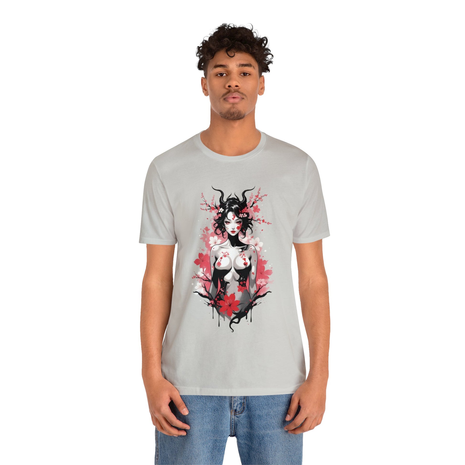 Kǎtōng Piàn - Oni Collection - Hannya - Unisex Jersey Short Sleeve Tee Printify
