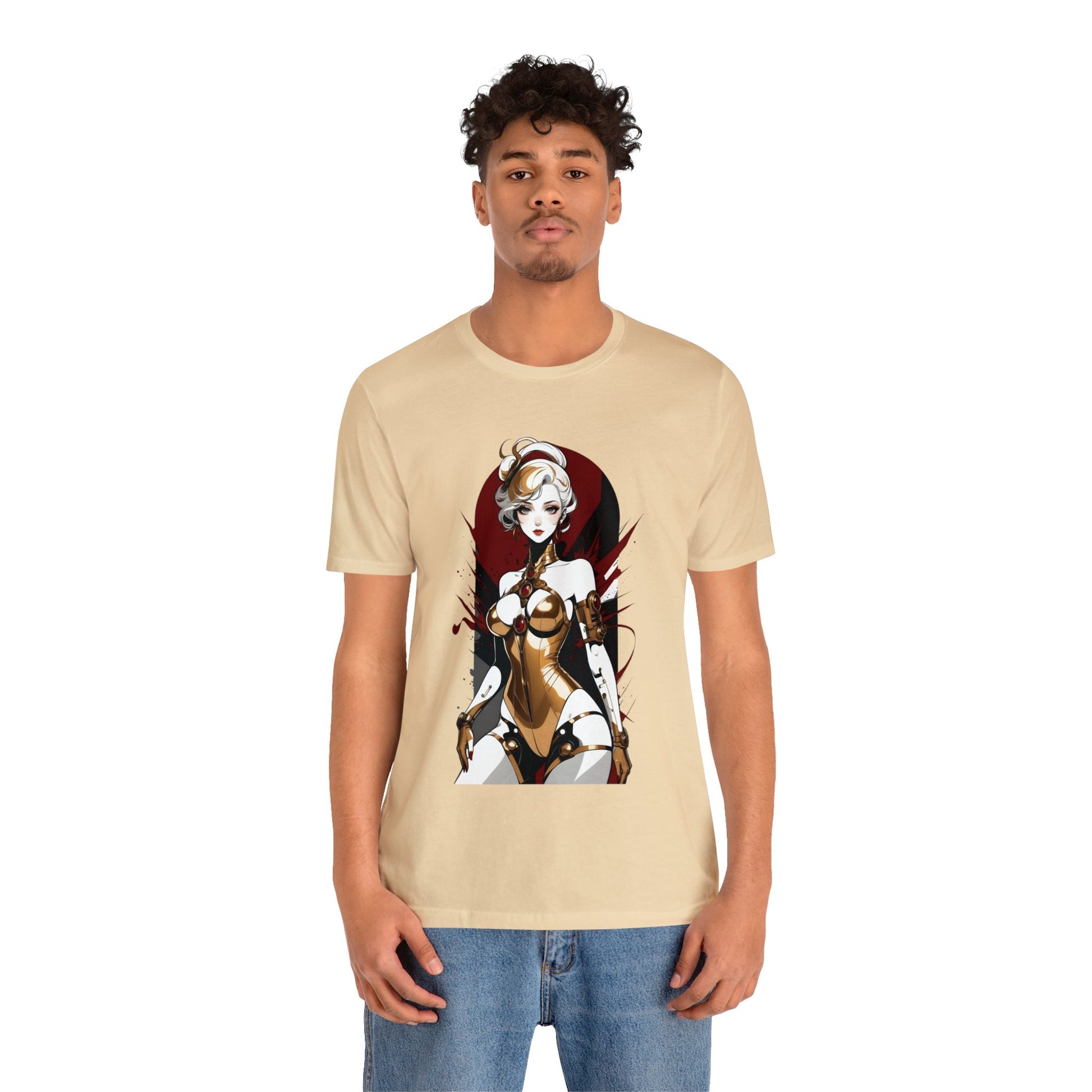 Kǎtōng Piàn - Mecha Girl Collection - Violet - Unisex Jersey Short Sleeve Tee Printify