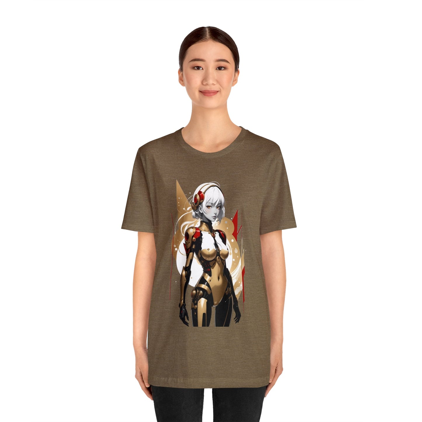 Kǎtōng Piàn - Mecha Girl Collection - Ella - Unisex Jersey Short Sleeve Tee Printify
