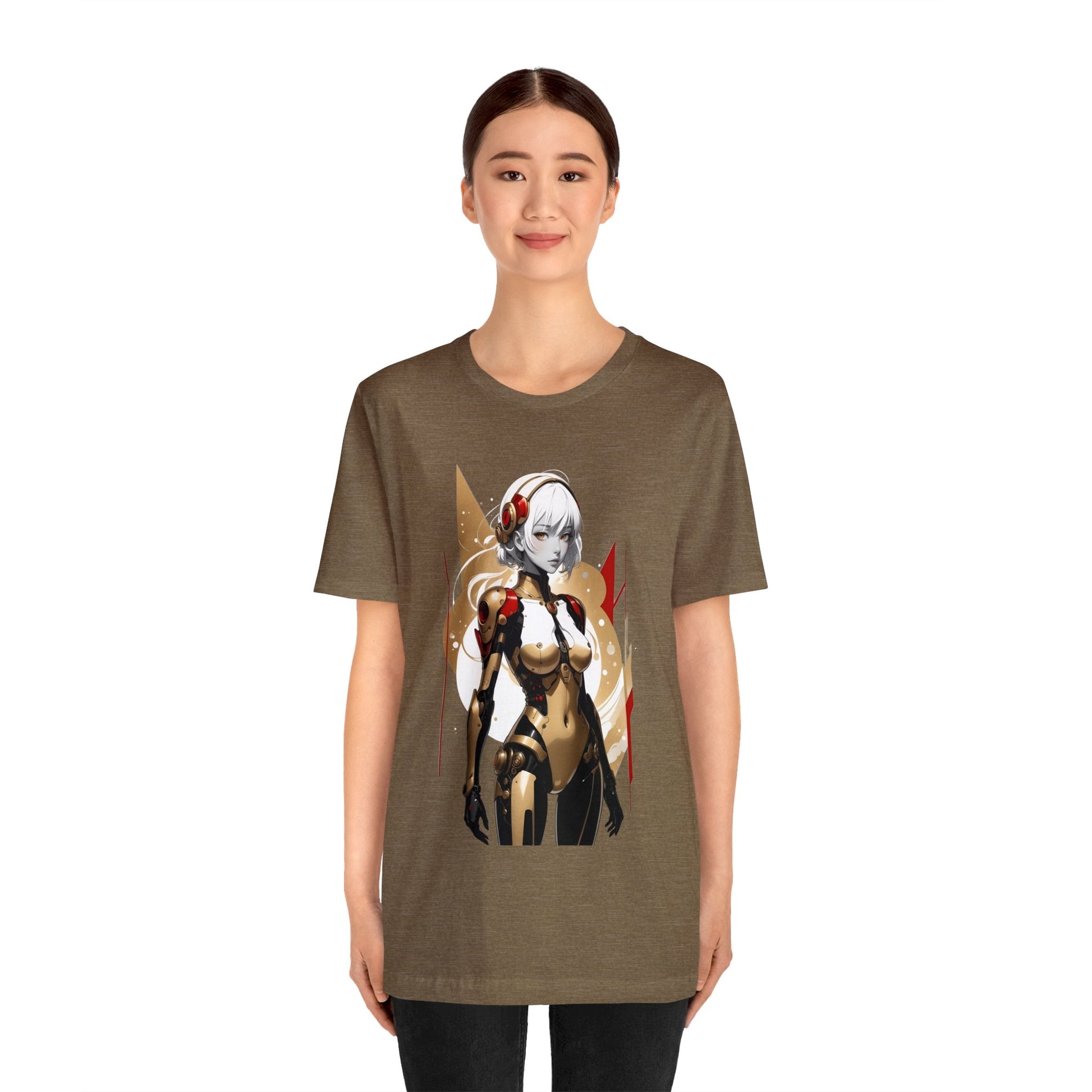 Kǎtōng Piàn - Mecha Girl Collection - Ella - Unisex Jersey Short Sleeve Tee Printify