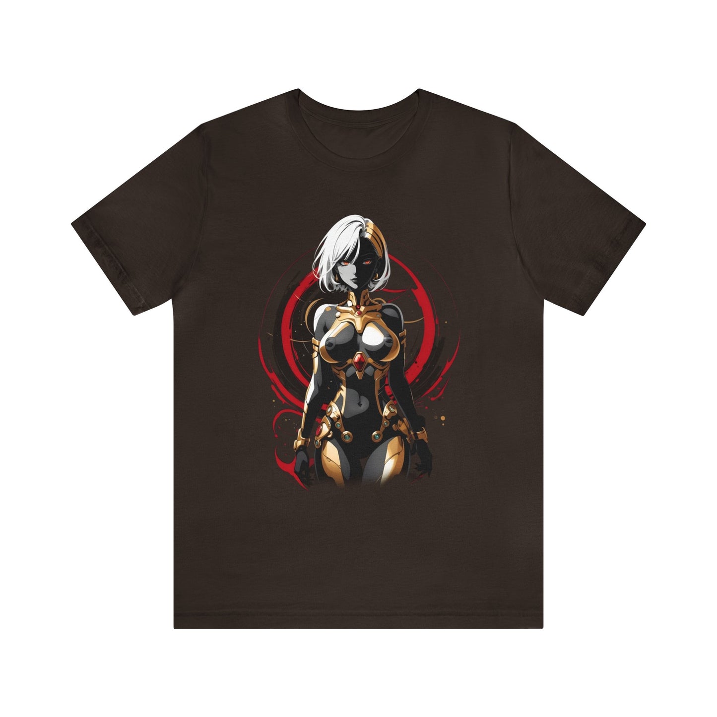 Kǎtōng Piàn - Mecha Girl Collection - Layla - Unisex Jersey Short Sleeve Tee Printify
