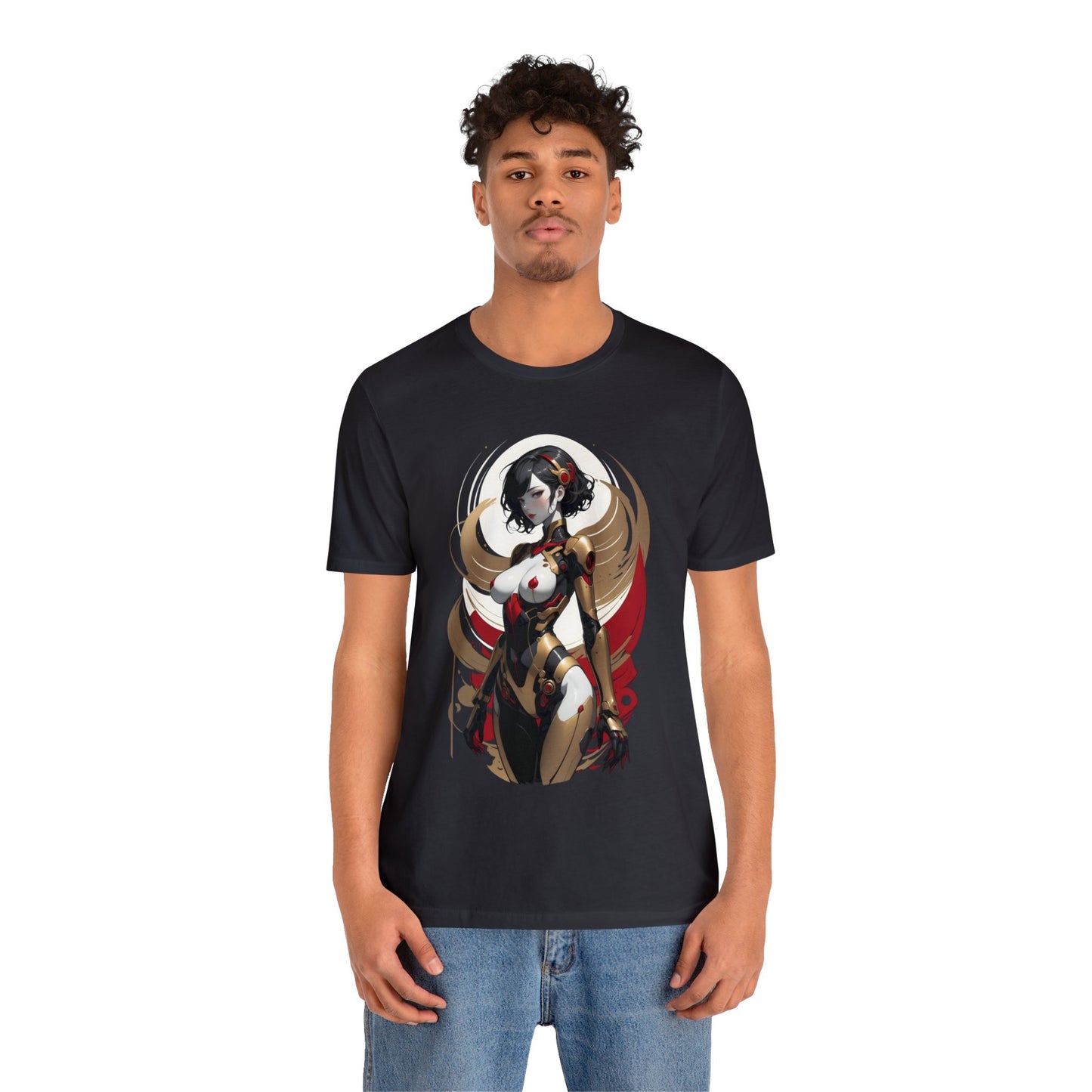 Kǎtōng Piàn - Mecha Girl Collection - Luna - Unisex Jersey Short Sleeve Tee Printify