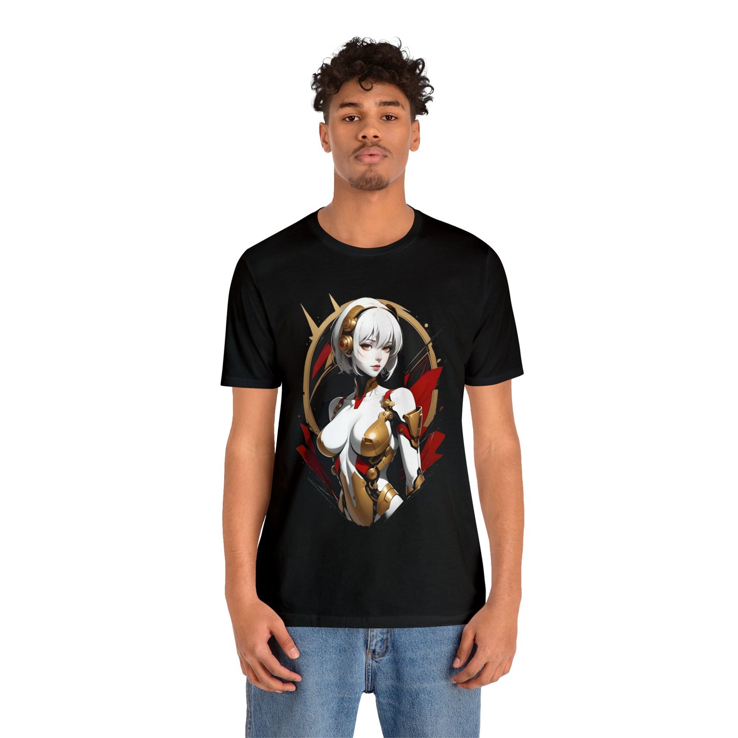 Kǎtōng Piàn - Mecha Girl Collection - Iris - Unisex Jersey Short Sleeve Tee Printify