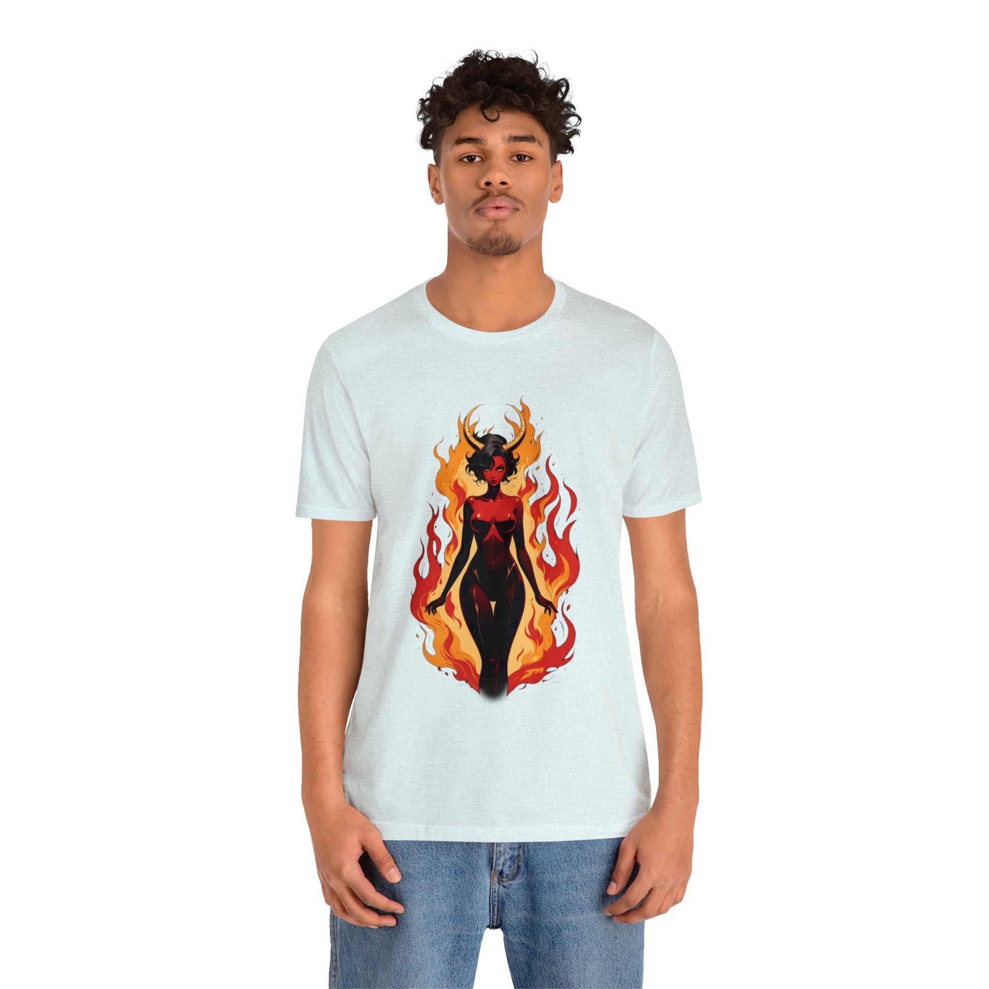Kǎtōng Piàn - Devil Woman Collection - Drusilla - Unisex Jersey Short Sleeve Tee Printify