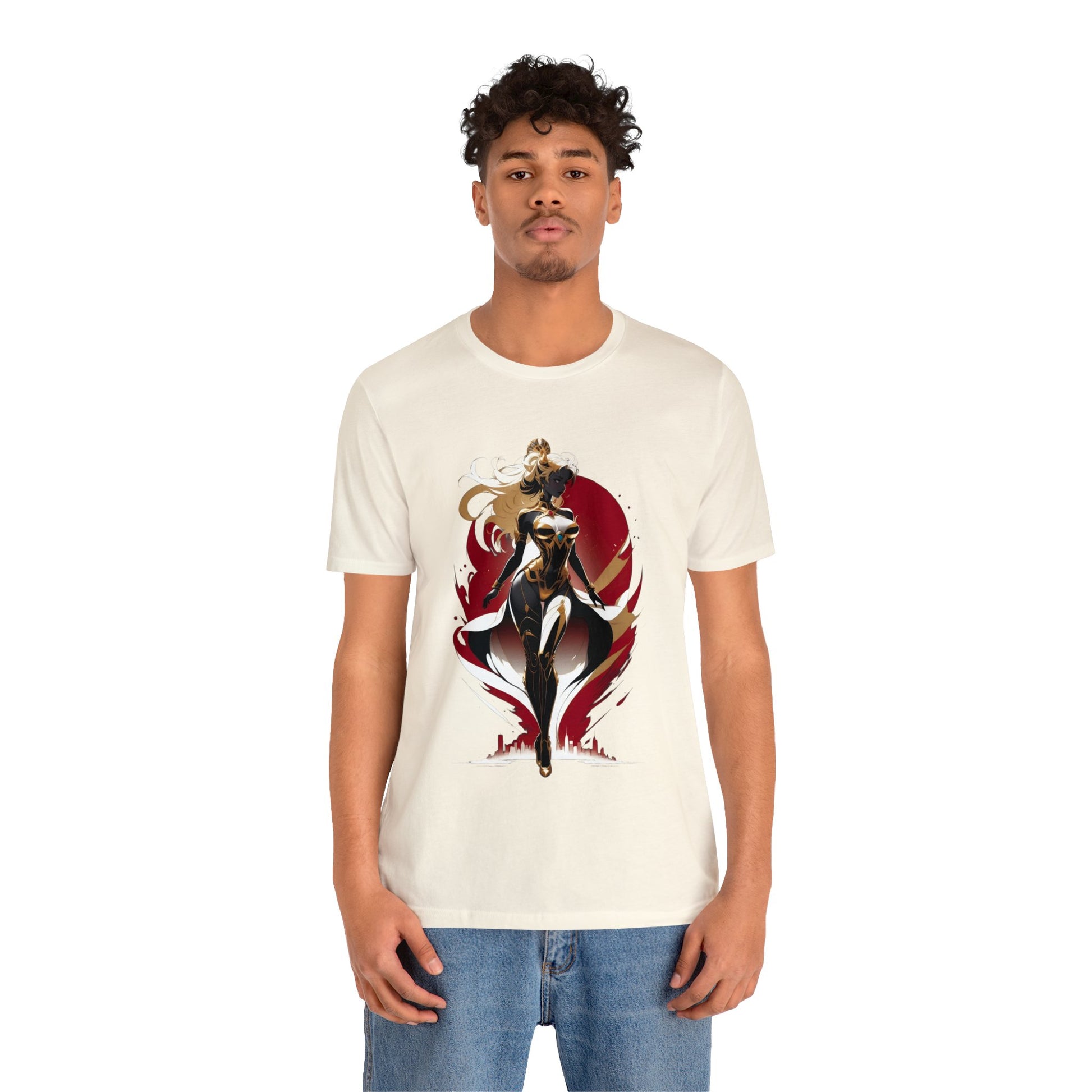 Kǎtōng Piàn - Mecha Girl Collection - Lucy - Unisex Jersey Short Sleeve Tee Printify