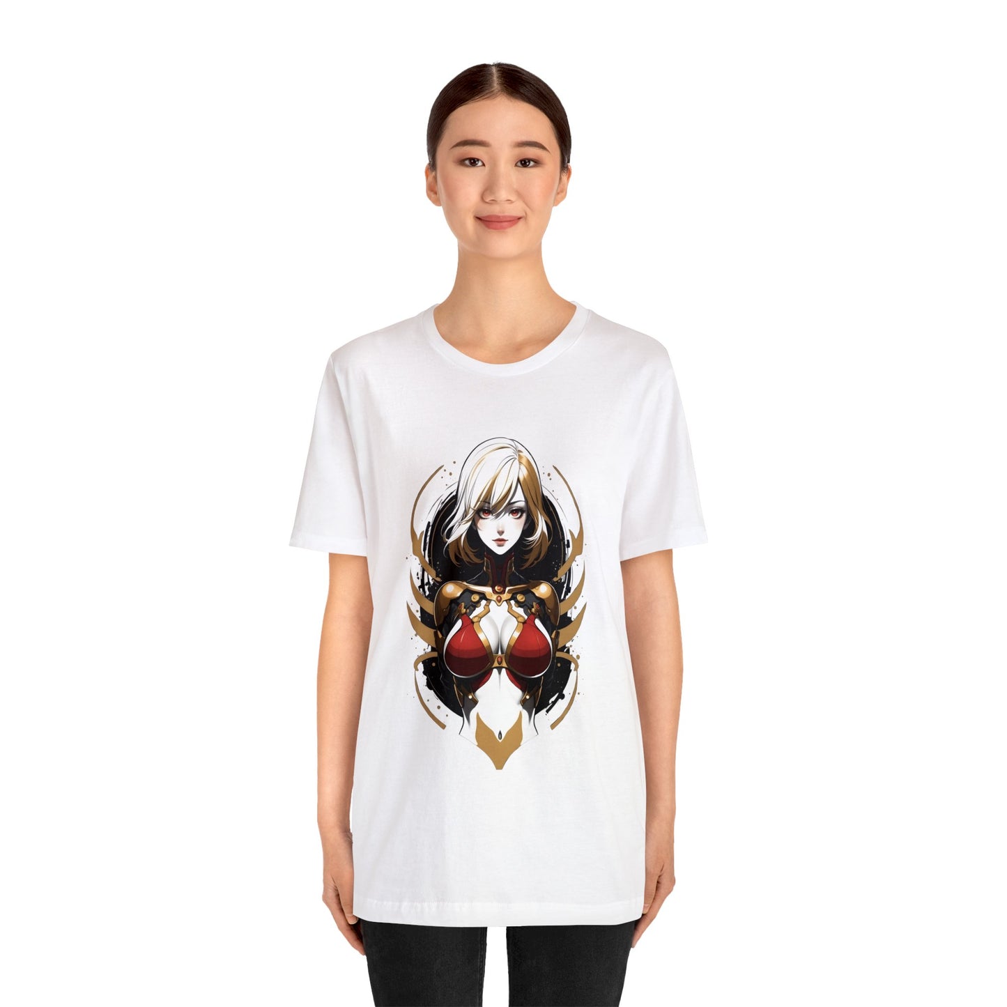 Kǎtōng Piàn - Mecha Girl Collection - Chloé - Unisex Jersey Short Sleeve Tee Printify