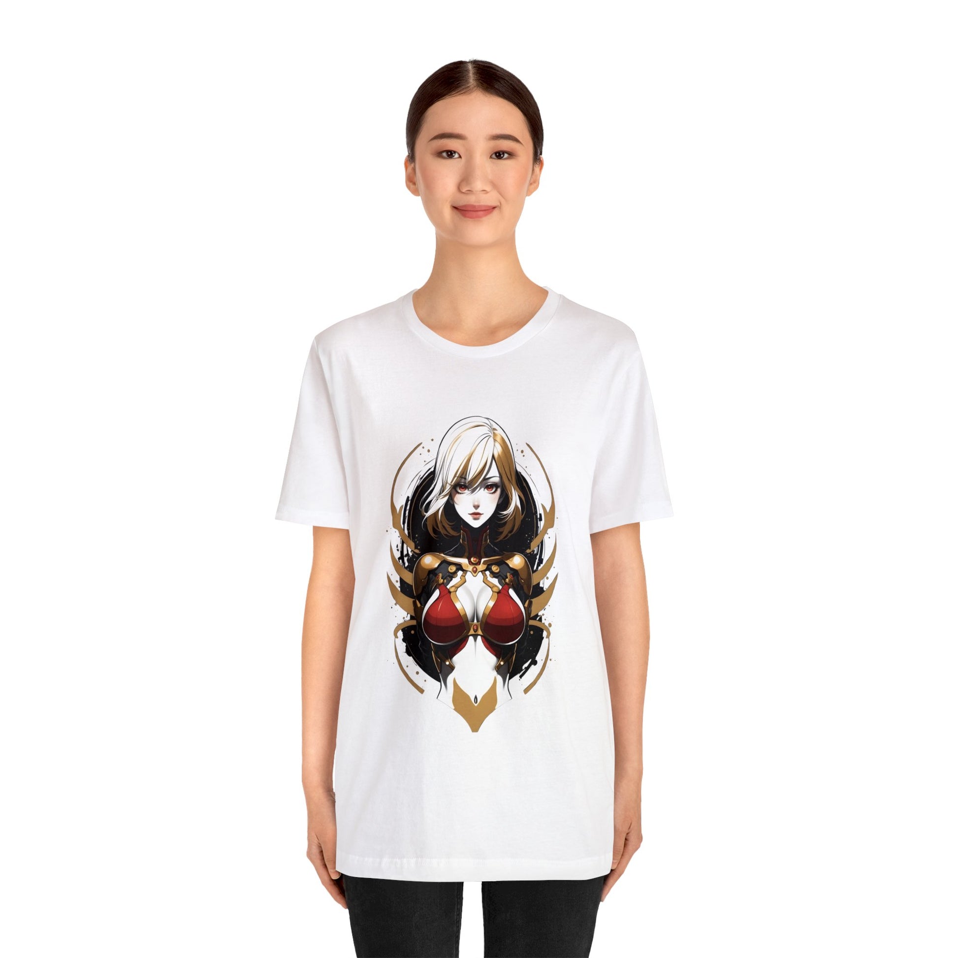 Kǎtōng Piàn - Mecha Girl Collection - Chloé - Unisex Jersey Short Sleeve Tee Printify