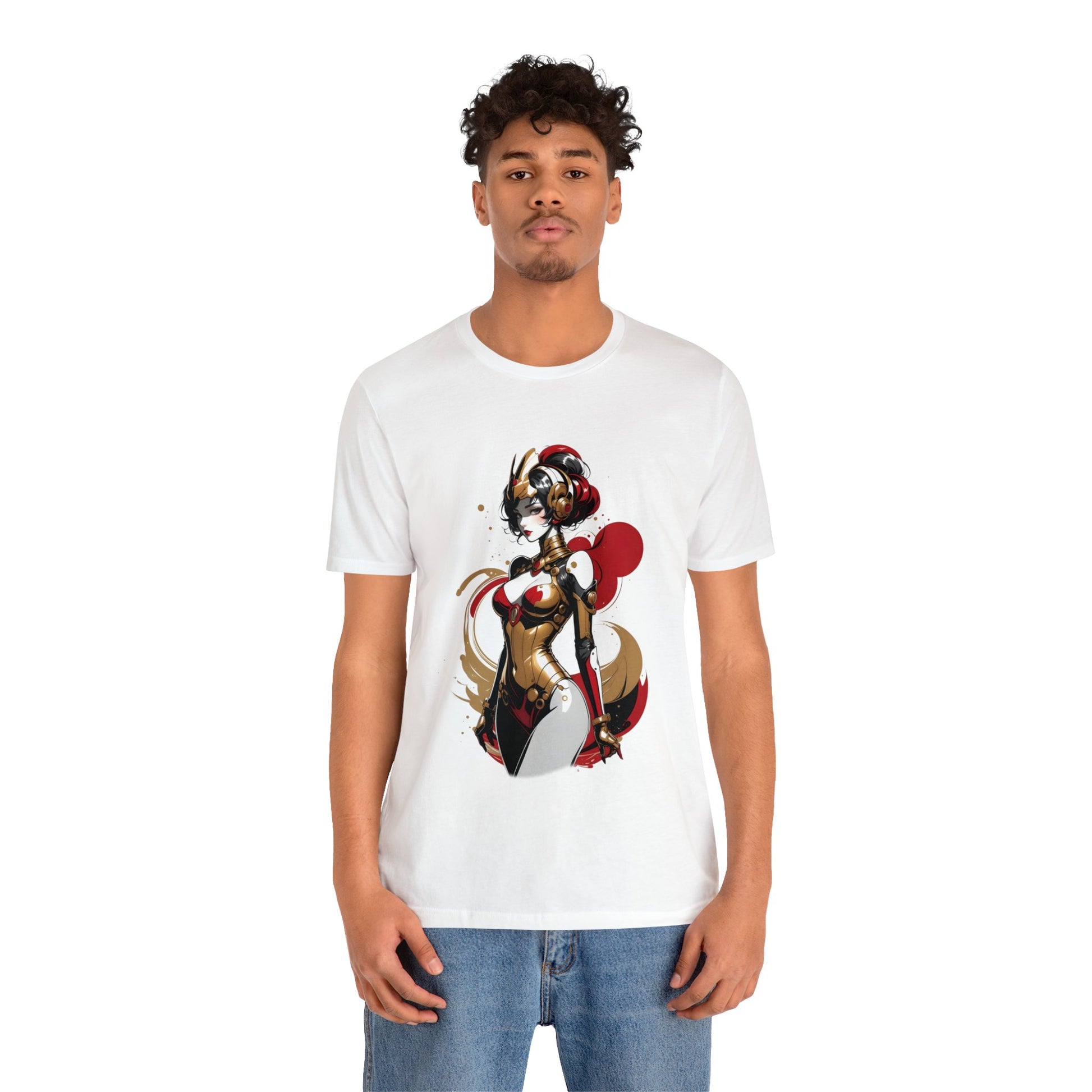 Kǎtōng Piàn - Mecha Girl Collection - Grace - Unisex Jersey Short Sleeve Tee Printify