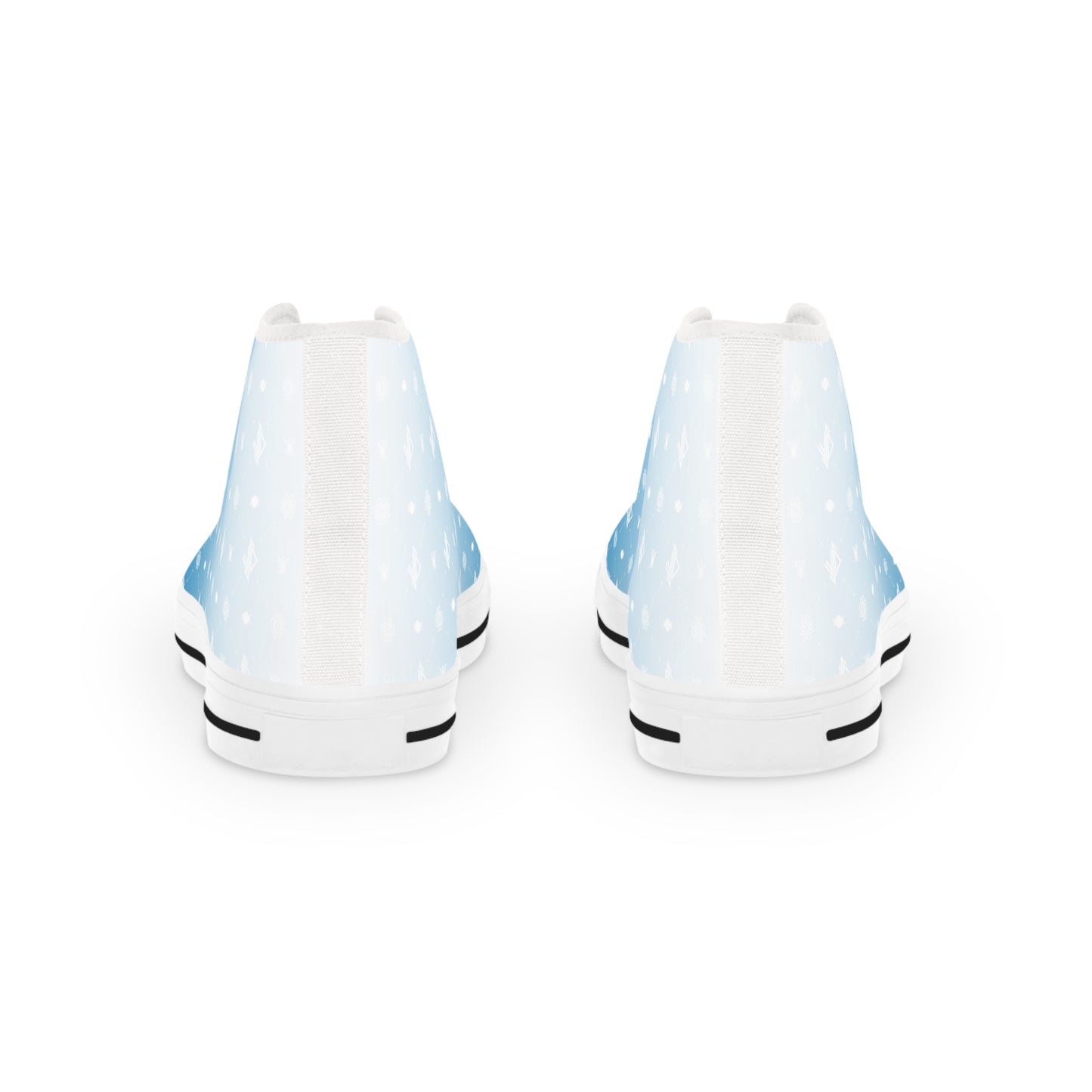 Gradient Blue High Top Sneakers - Stylish Urban Footwear for Casual Wear