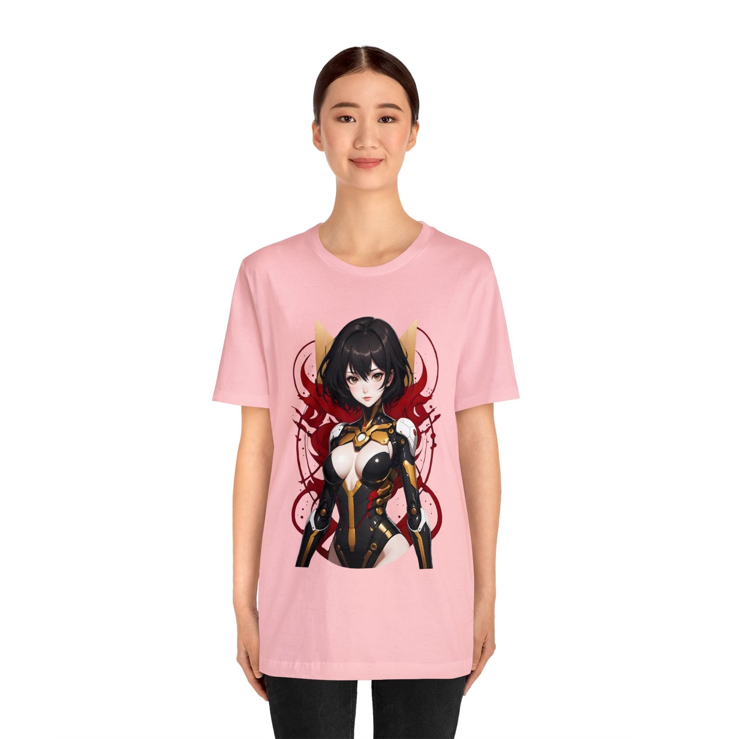 Kǎtōng Piàn - Mecha Girl Collection - Abigail - Unisex Jersey Short Sleeve Tee Printify