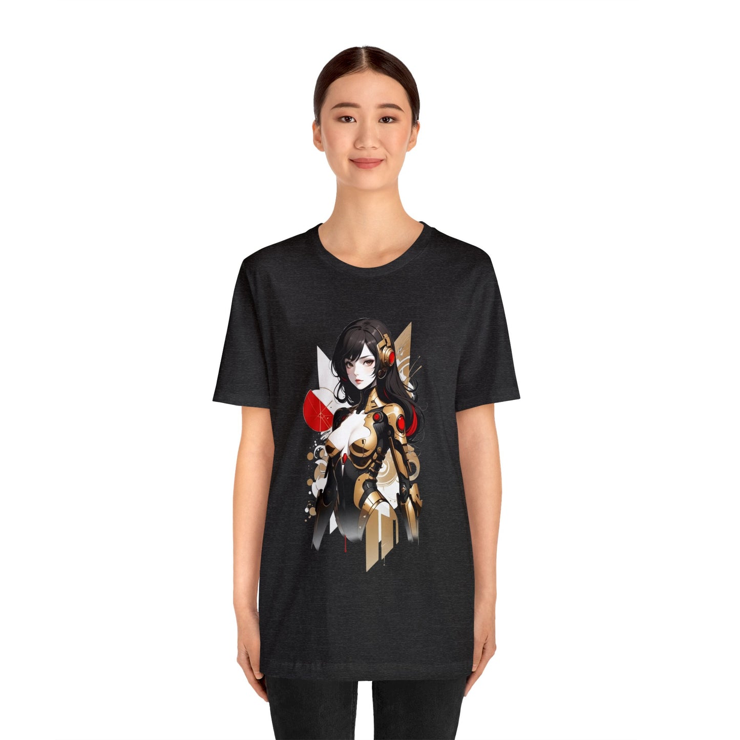 Kǎtōng Piàn - Mecha Girl Collection - Hannah - Unisex Jersey Short Sleeve Tee Printify