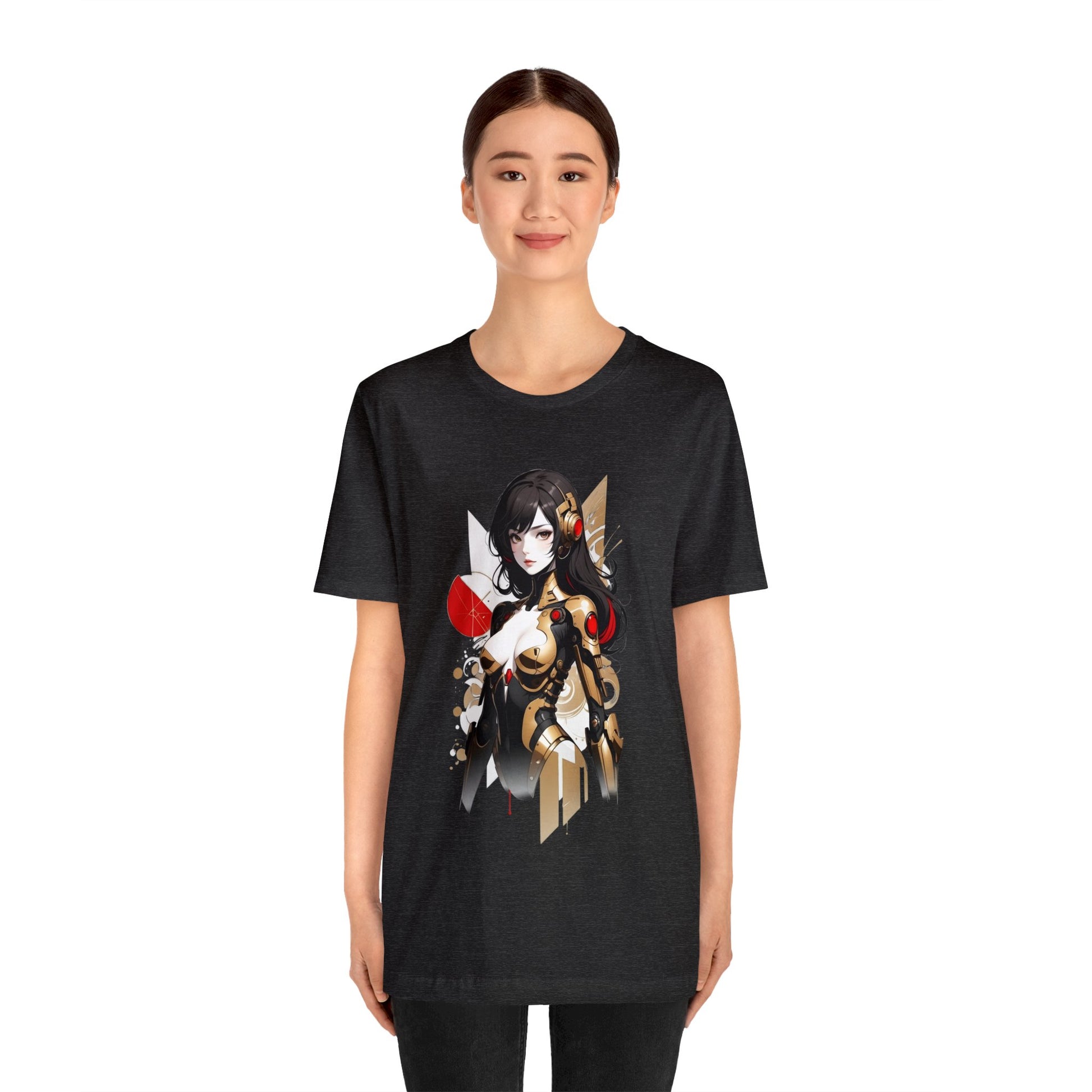 Kǎtōng Piàn - Mecha Girl Collection - Hannah - Unisex Jersey Short Sleeve Tee Printify