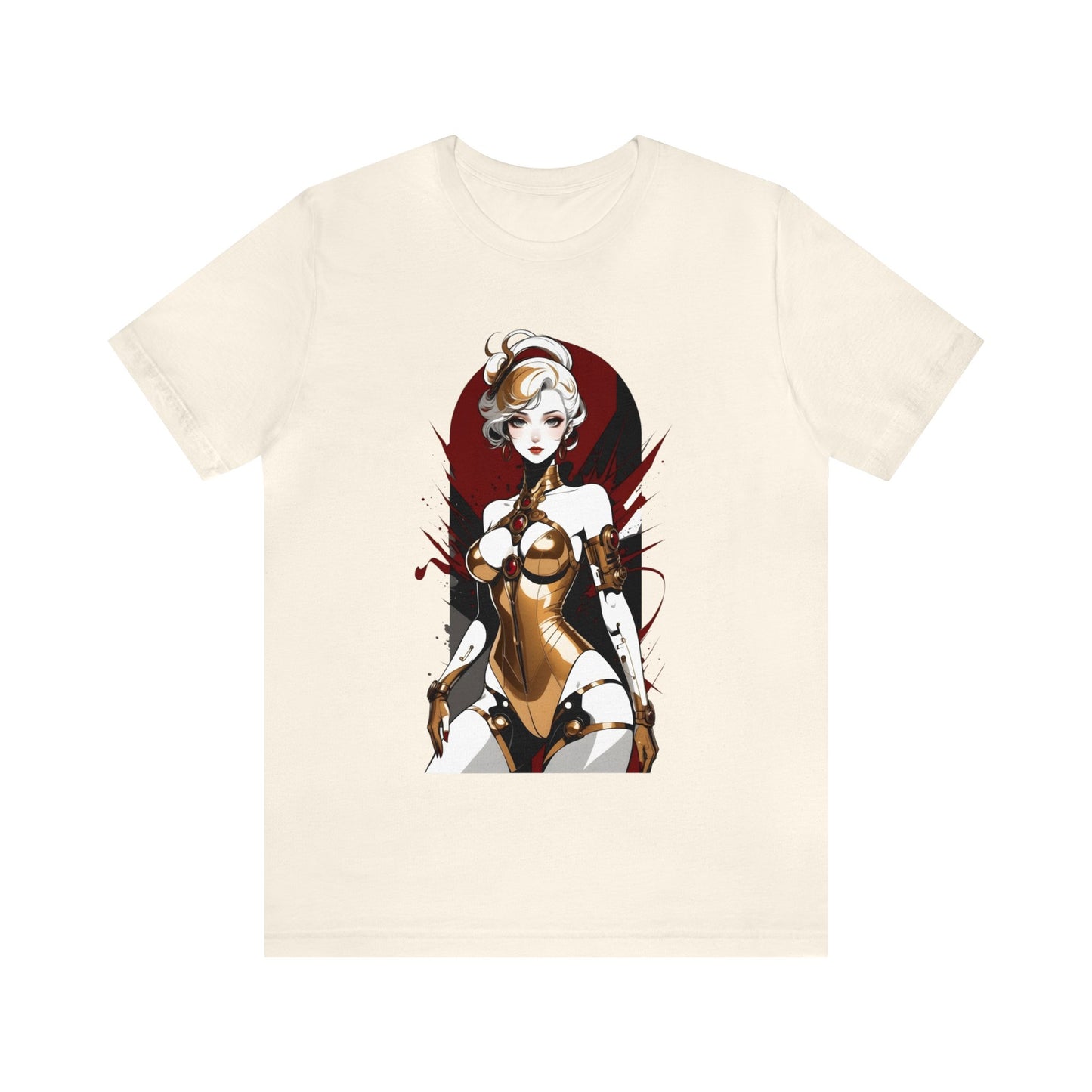Kǎtōng Piàn - Mecha Girl Collection - Violet - Unisex Jersey Short Sleeve Tee Printify